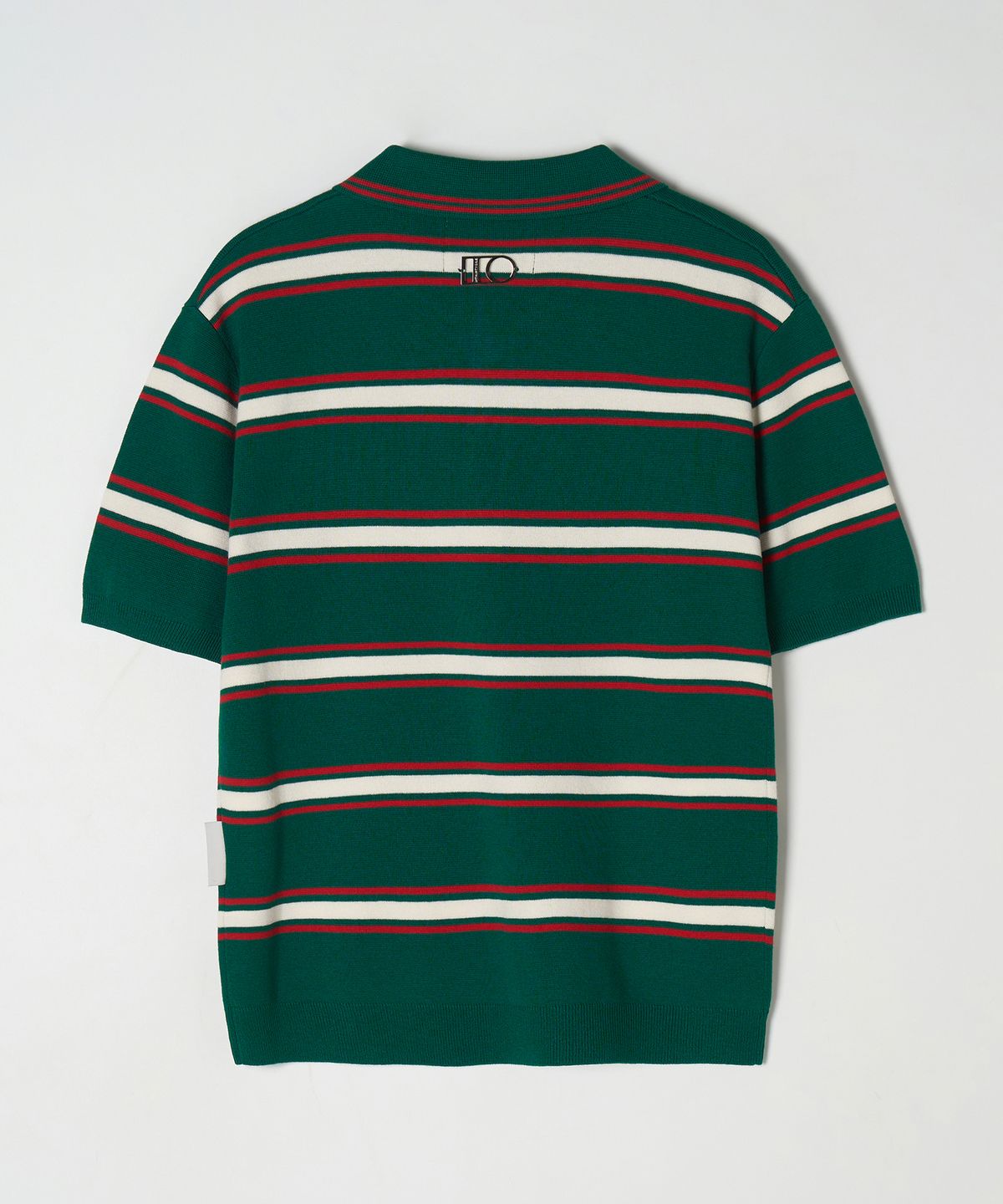 디써티원(DTHIRTYONE) (WOMAN) Multi Stripe Sweater (Forest Green)