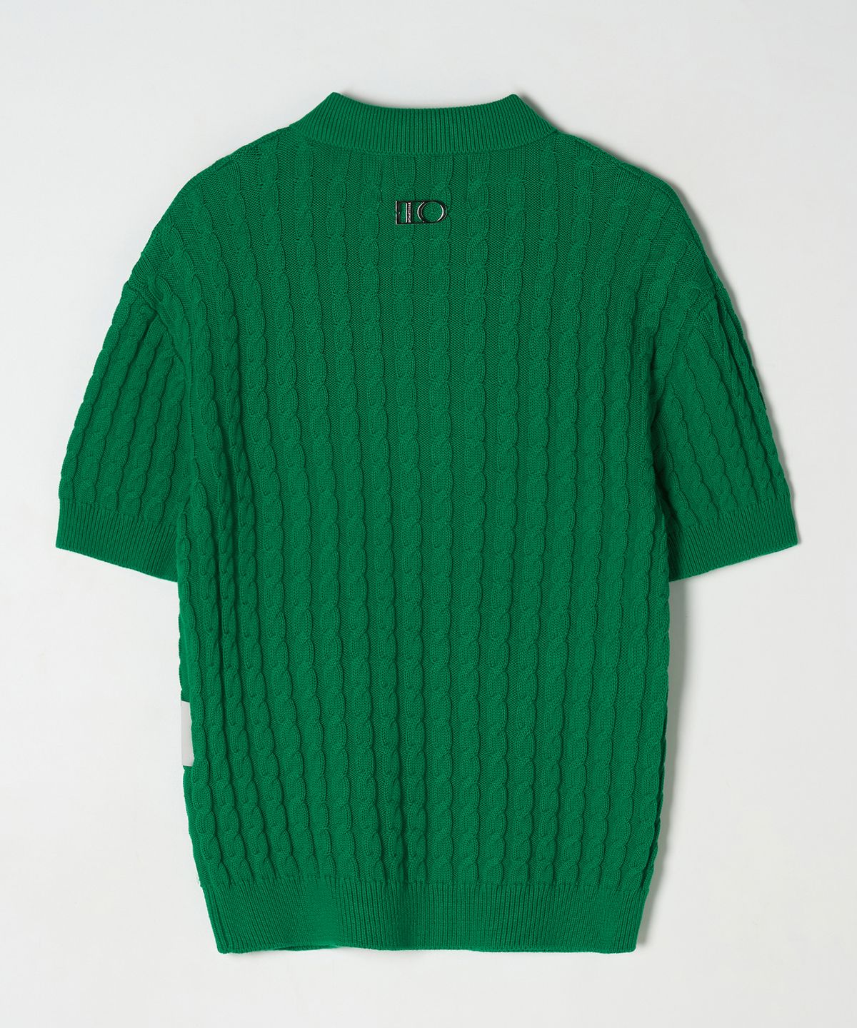 디써티원(DTHIRTYONE) (WOMAN) Hard Twist Cable Sweater (Bright Green)