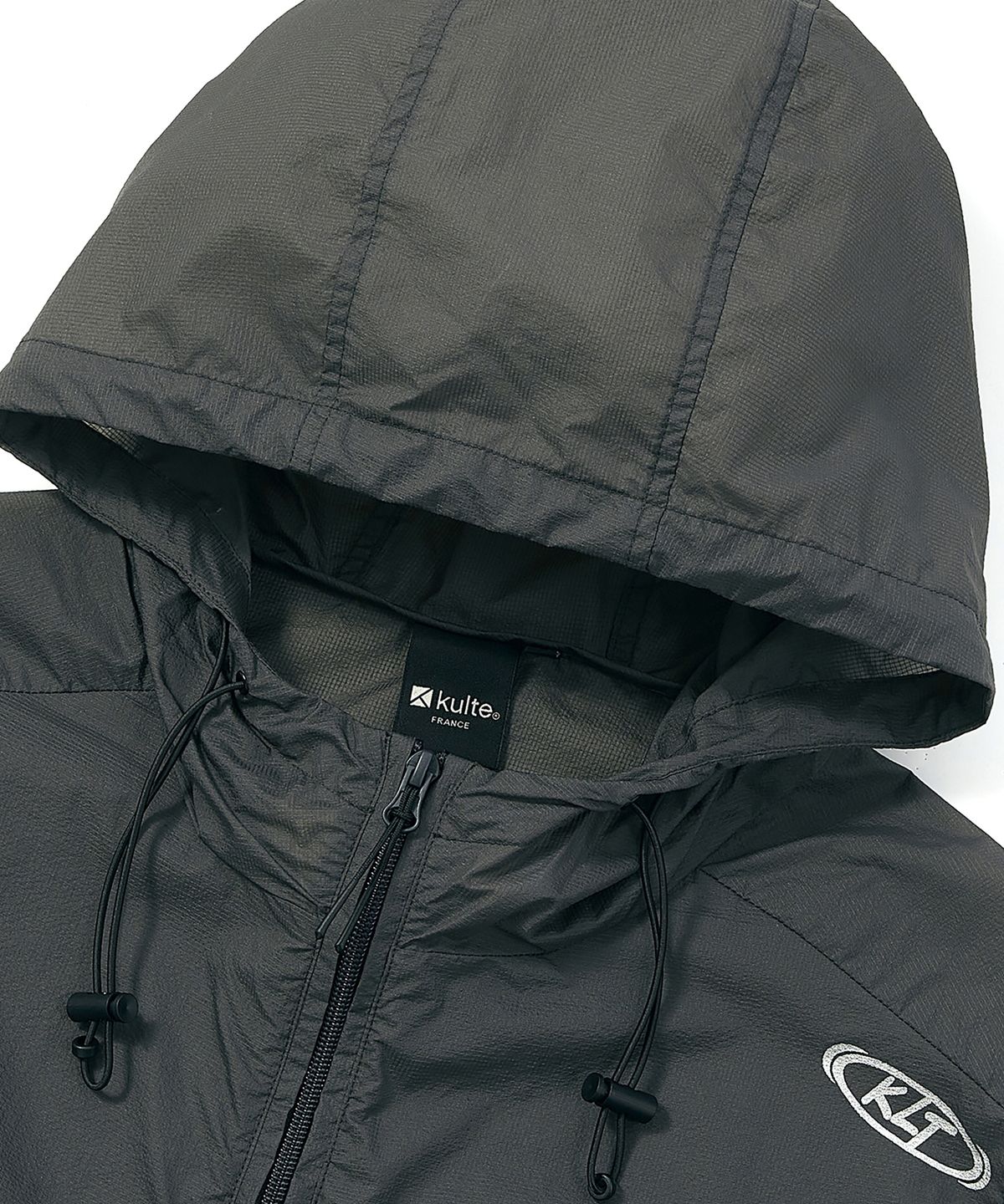 쿨트(KULTE) UTILITY NYLON HOOD VEST GREY