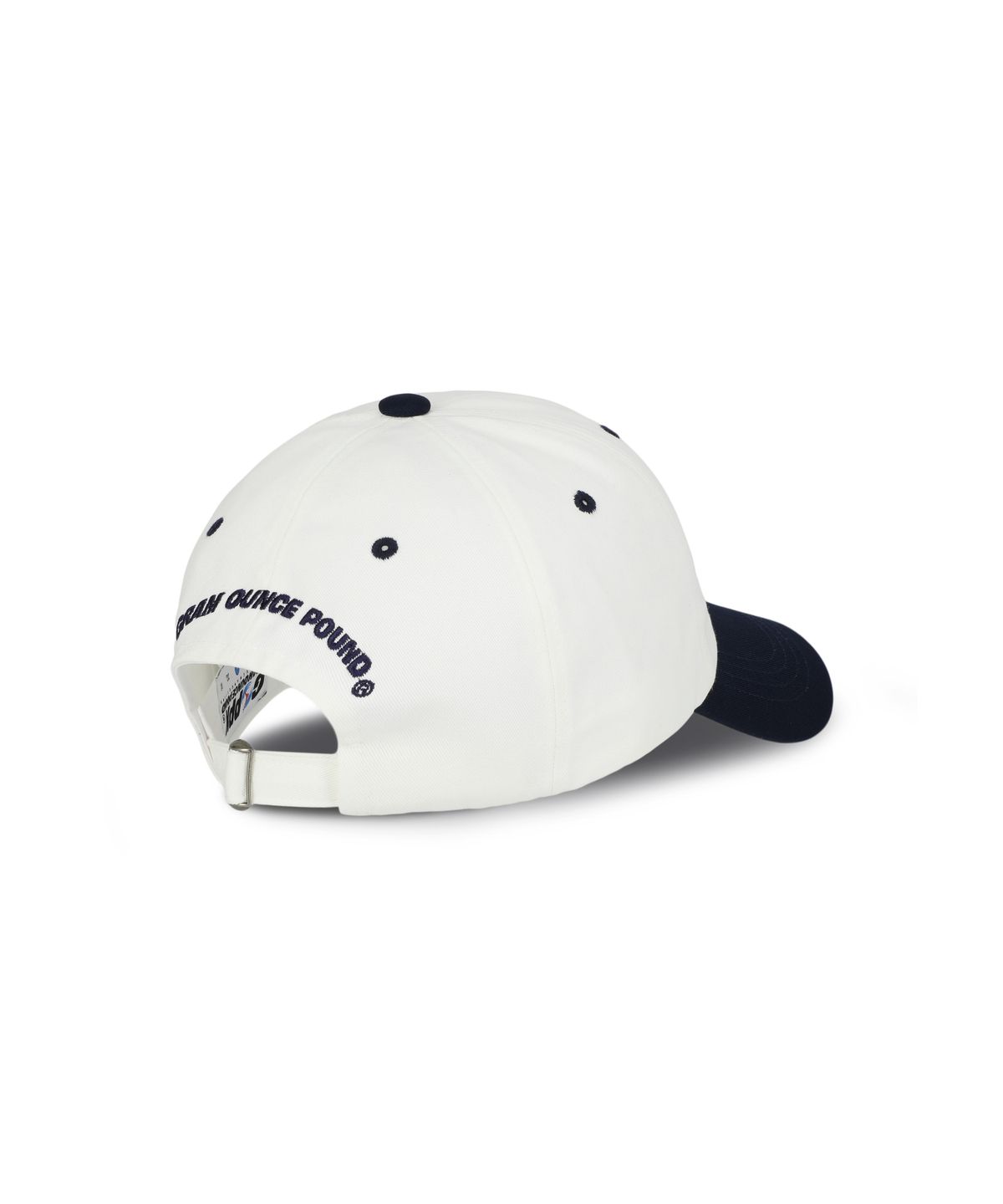 그램 아운스 파운드(GRAM OUNCE POUND) Monday Two Tone 6-Panel Cap_White & Navy