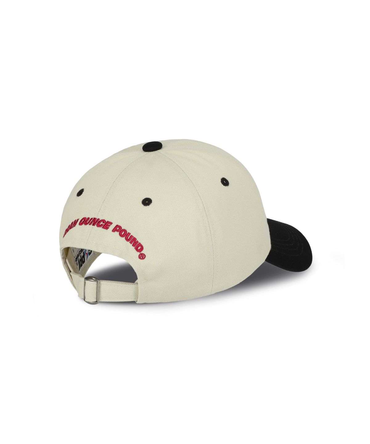 그램 아운스 파운드(GRAM OUNCE POUND) Monday Two Tone 6-Panel Cap_Beige & Charcoal