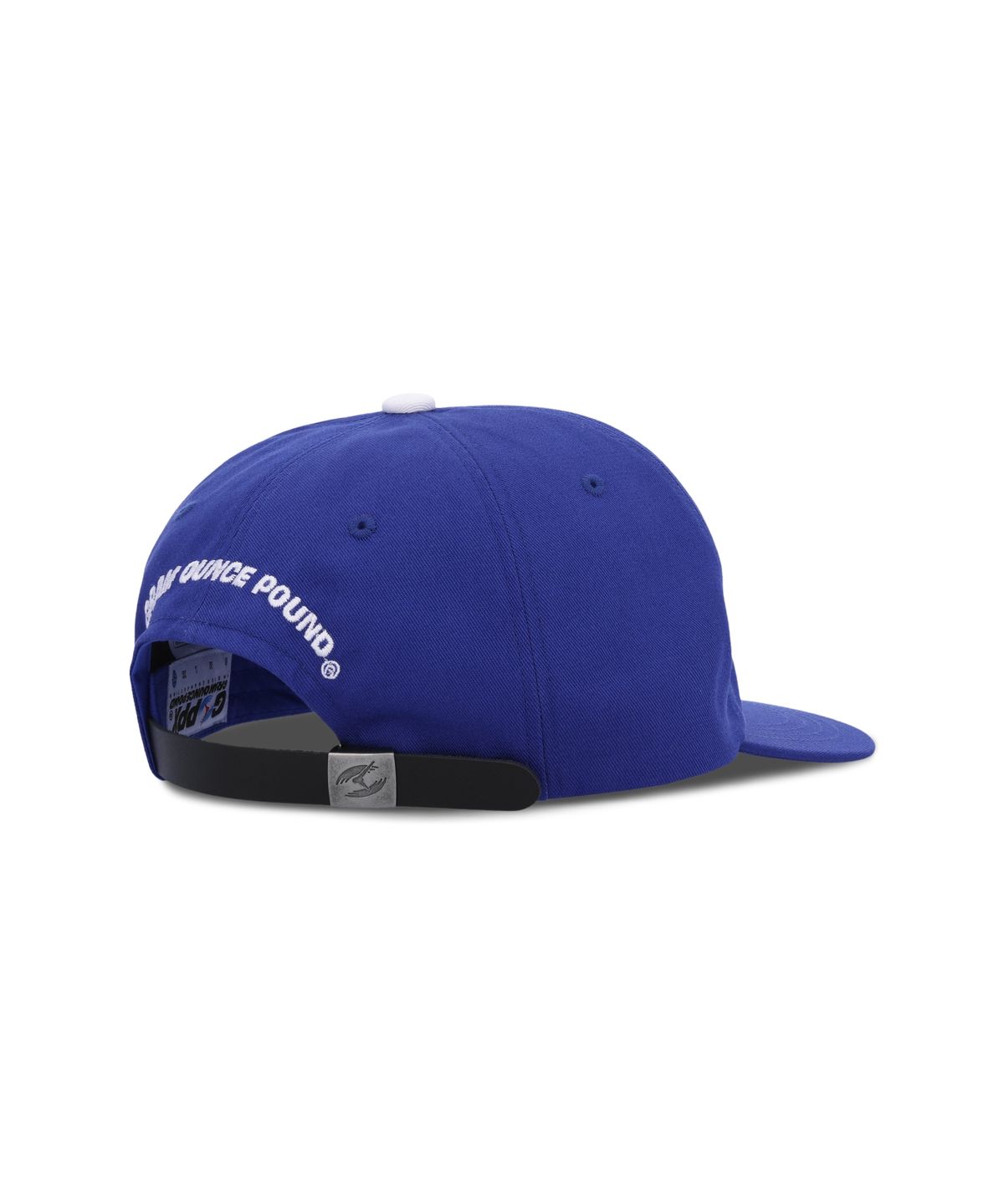 그램 아운스 파운드(GRAM OUNCE POUND) GOP Felt Applique 5-Panel Cap_Blue