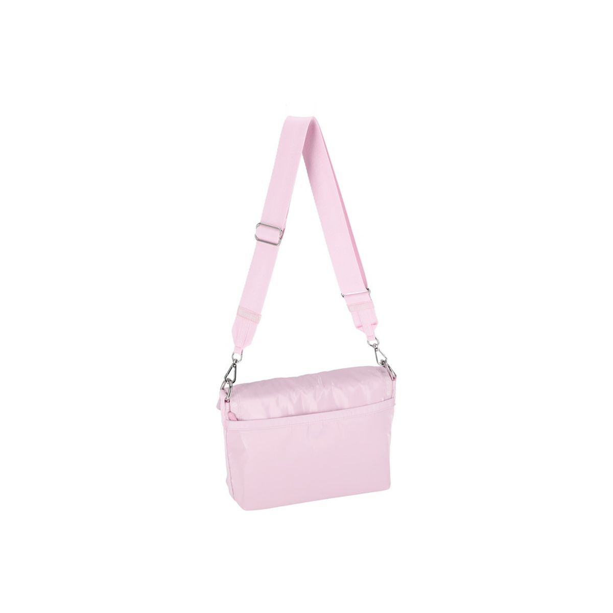 레스포색(LESPORTSAC) 아이스핑크 샤인 미디움 플랩 숄더백 [1013.MA04]