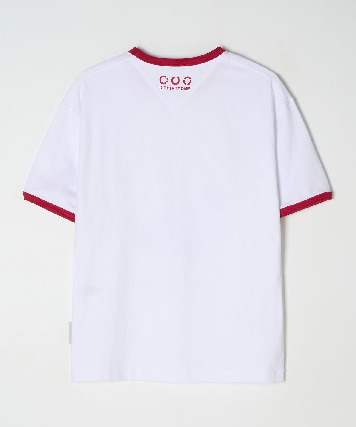 디써티원(DTHIRTYONE) (WOMAN) Surfing Dah Ringer T-Shirt (White)