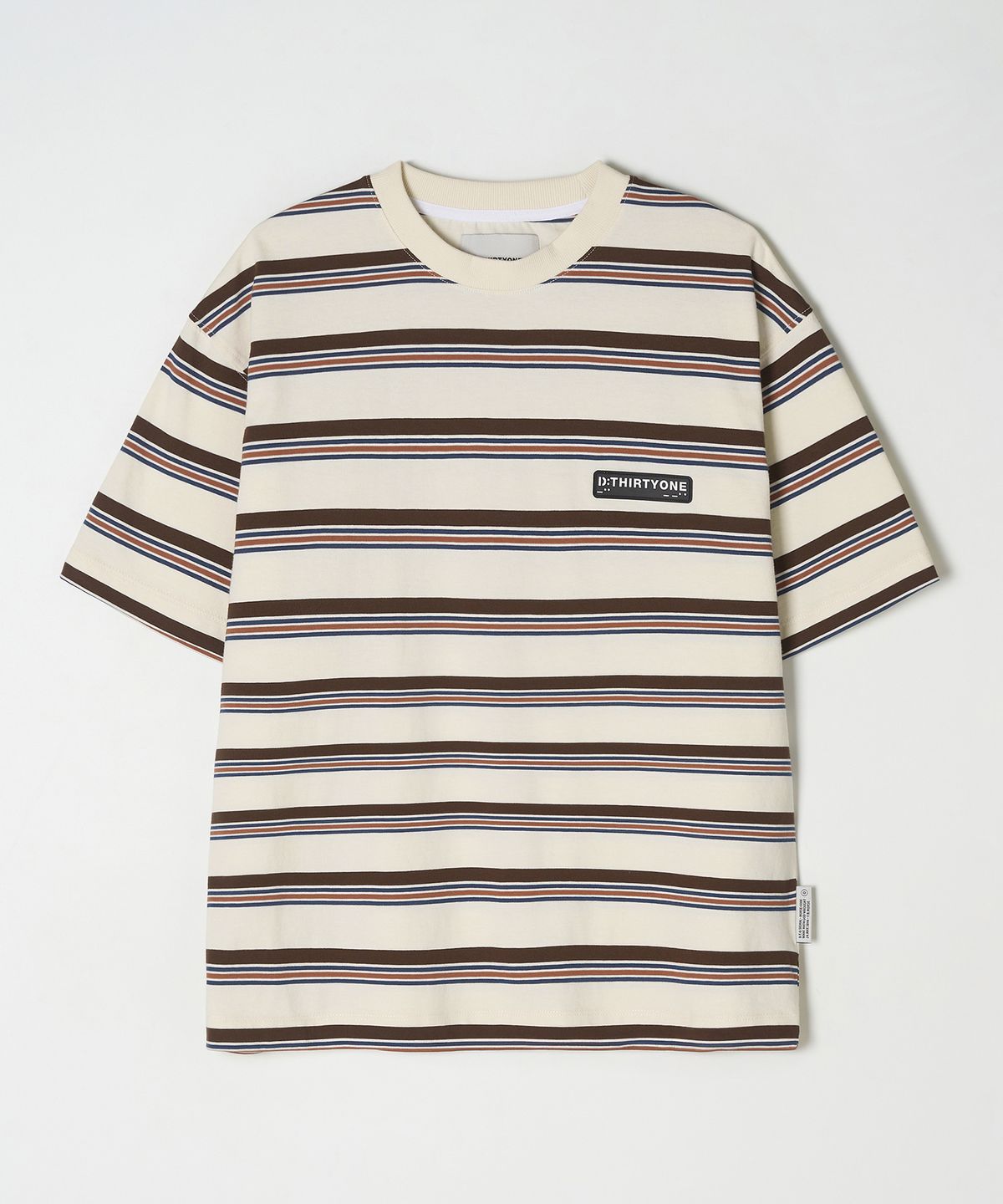 디써티원(DTHIRTYONE) Multi Stripe T-Shirt (Almond)