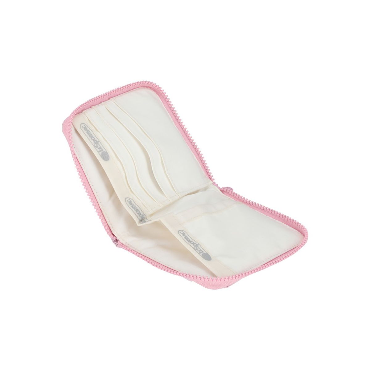레스포색(LESPORTSAC) 아이스핑크 샤인 콤팩트 집 월렛 [1020.MA04]