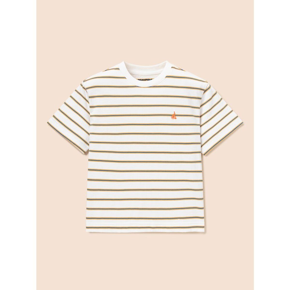 빈폴 키즈(BEANPOLE KIDS) 멀티 스트라이프 반팔 티셔츠  화이트 (BI5342U061)