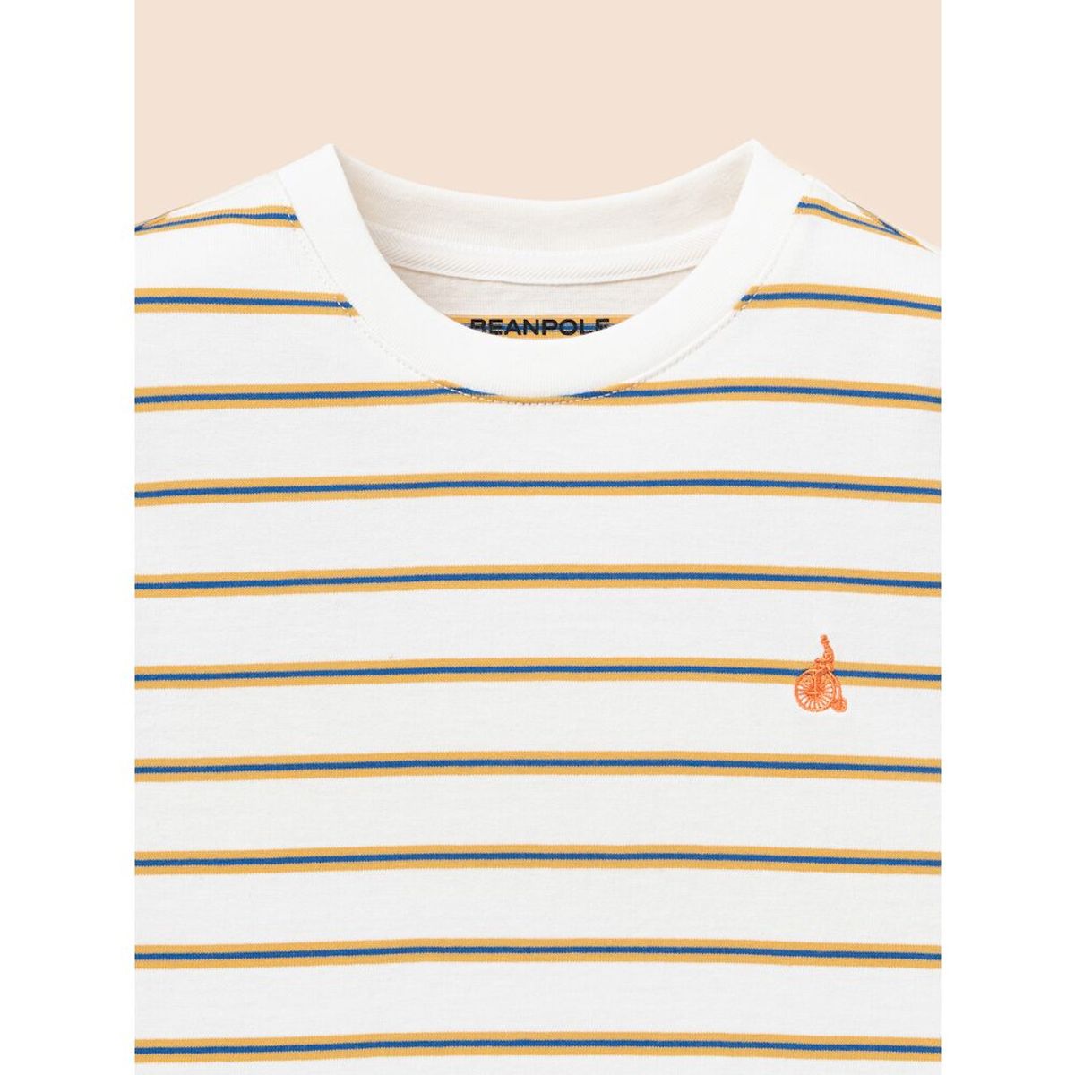 빈폴 키즈(BEANPOLE KIDS) 멀티 스트라이프 반팔 티셔츠  화이트 (BI5342U061)