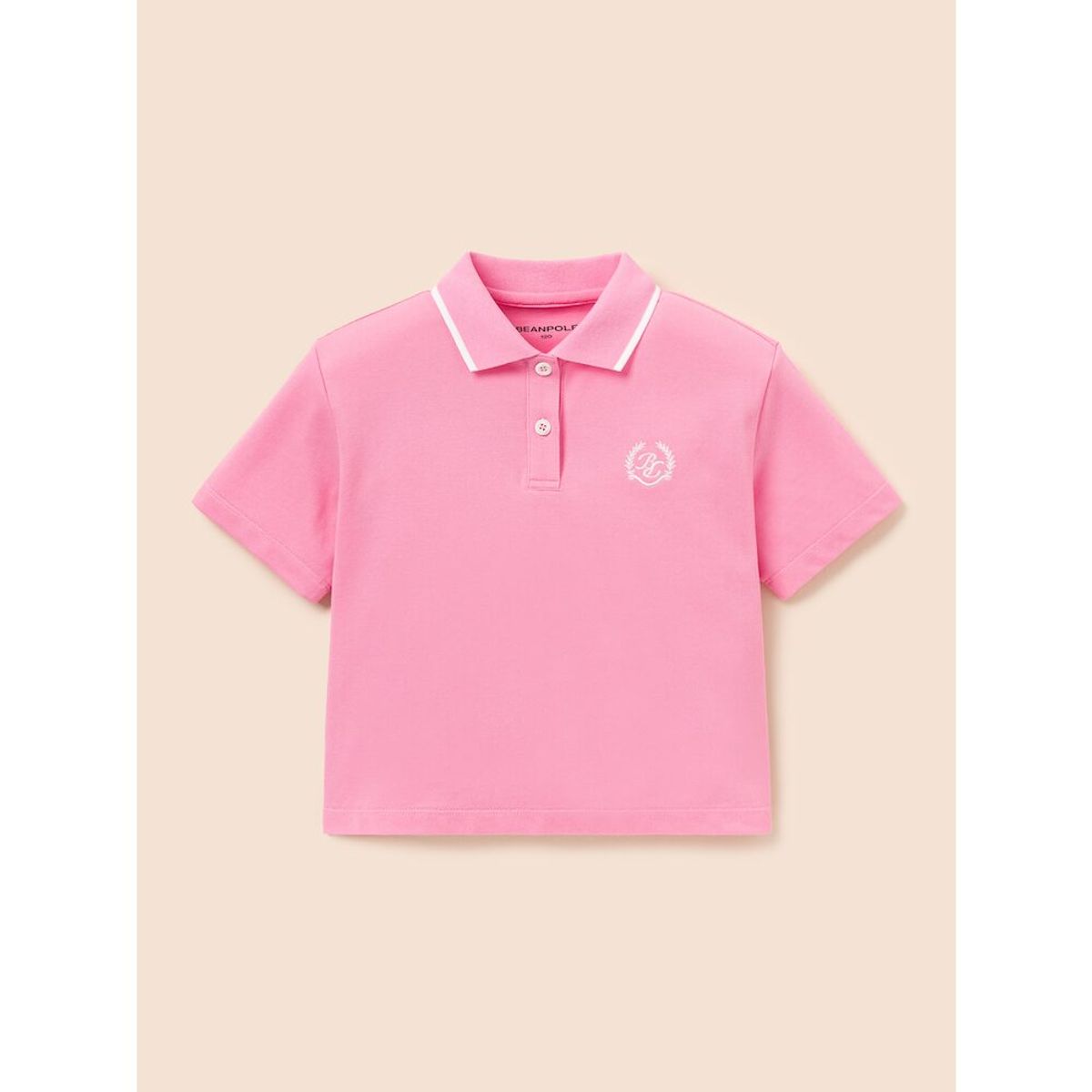 빈폴 키즈(BEANPOLE KIDS) 여아 피케 반팔 상하세트  라이트 핑크 (BI5342G10Y)