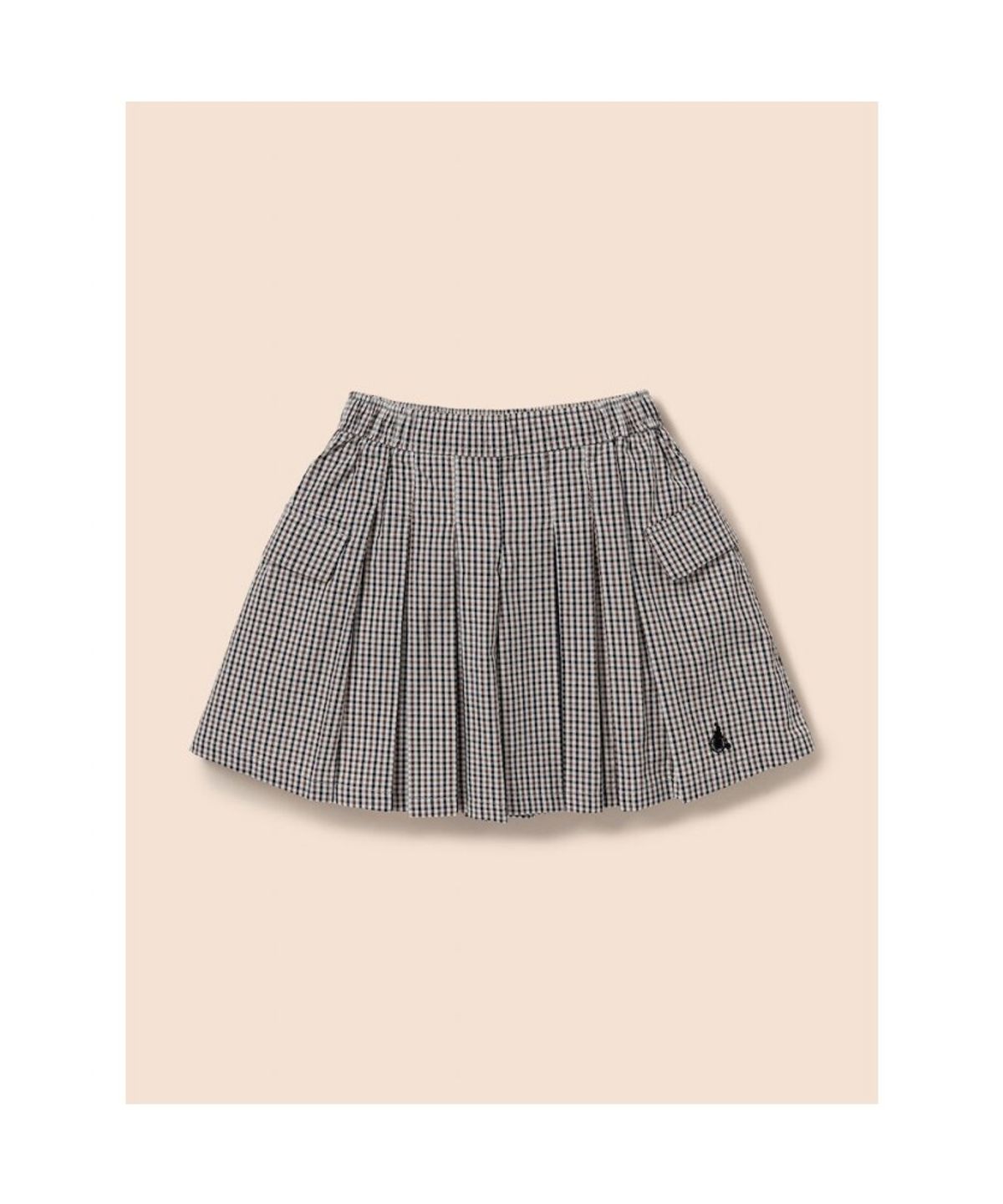 빈폴 키즈(BEANPOLE KIDS) 시어서커 스몰 체크 치마바지  브라운 (BI5327G01D)