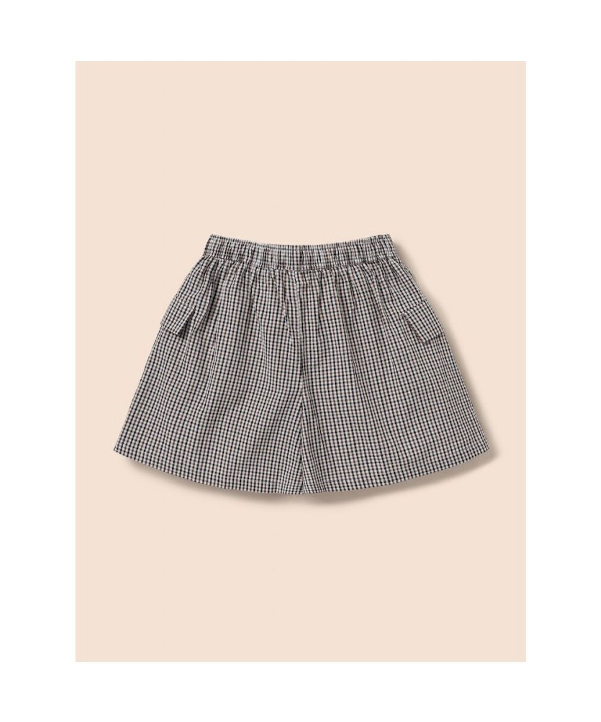 빈폴 키즈(BEANPOLE KIDS) 시어서커 스몰 체크 치마바지  브라운 (BI5327G01D)
