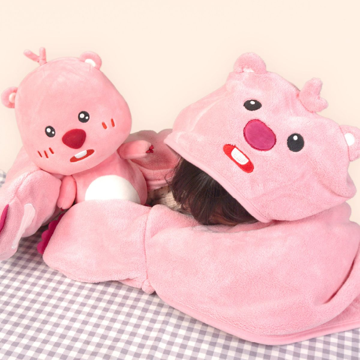 잔망루피(ZANMANGLOOPY) 장갑 망토 담요