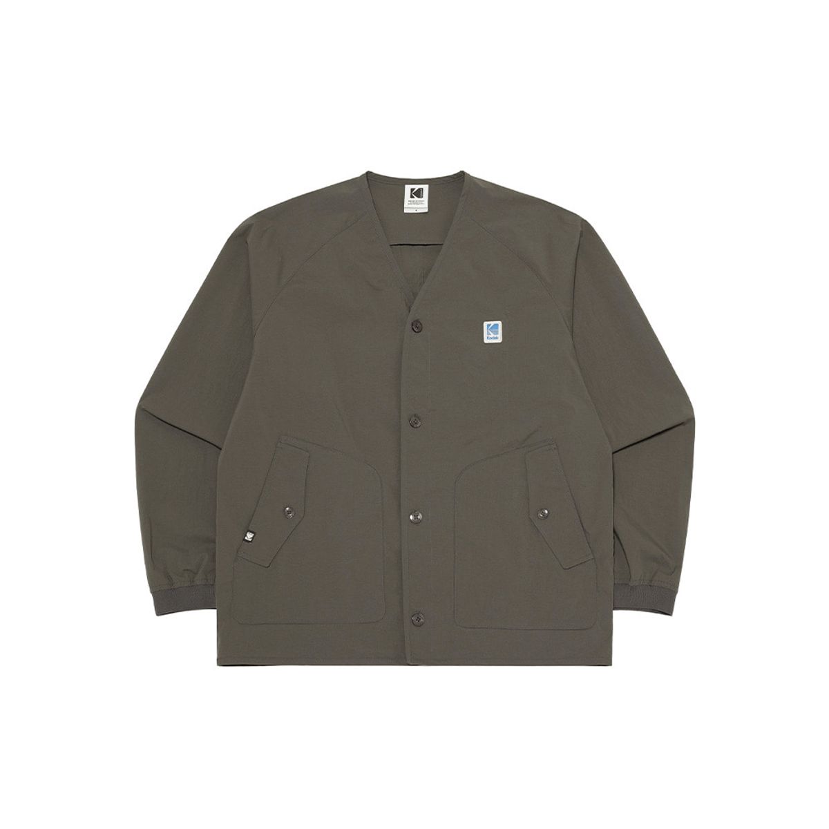 코닥(KODAK) 브리즈 브이넥 우븐 자켓 DARK GREY