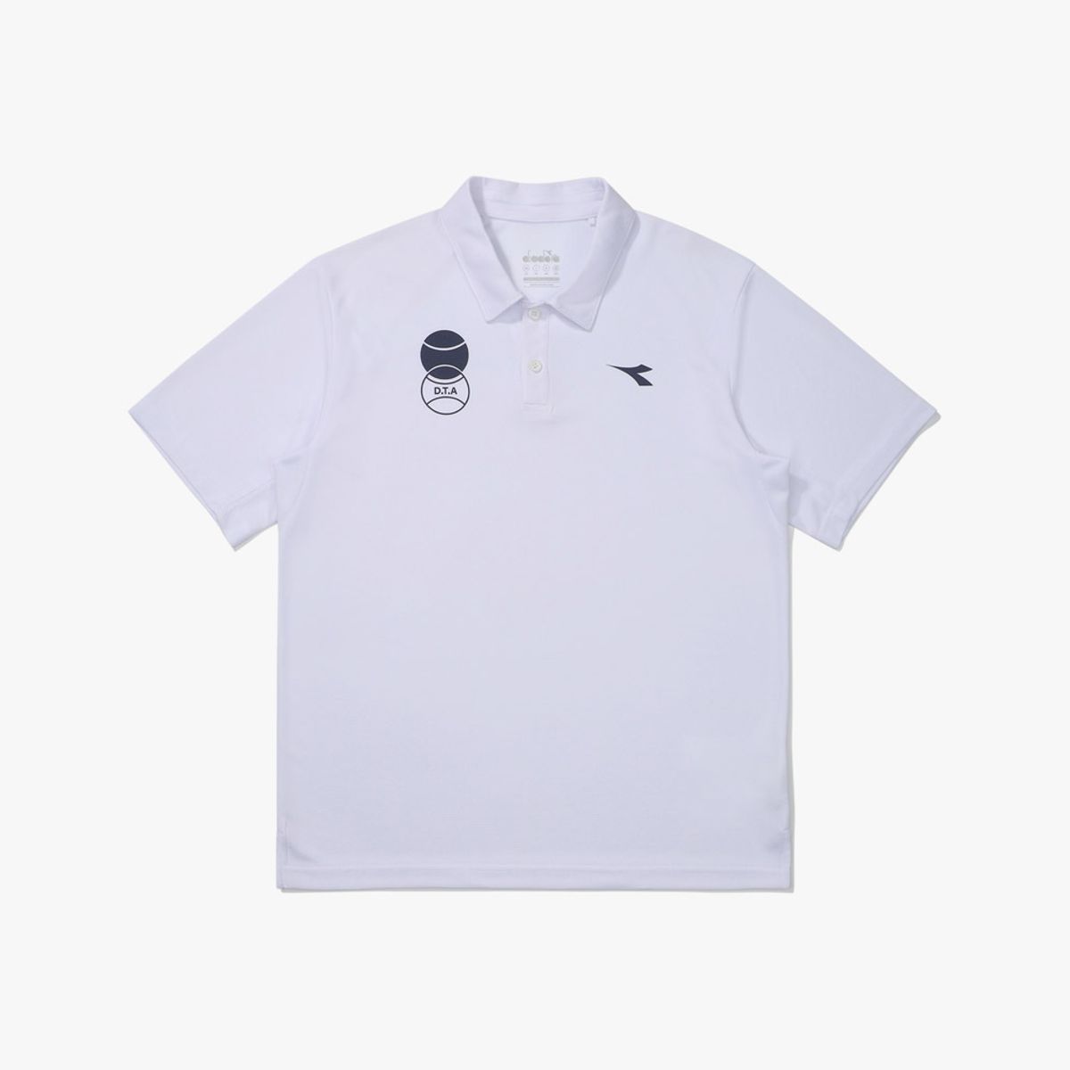 디아도라(diadora) 테크니컬 윙 테니스 카라 반팔 티셔츠 WHITE