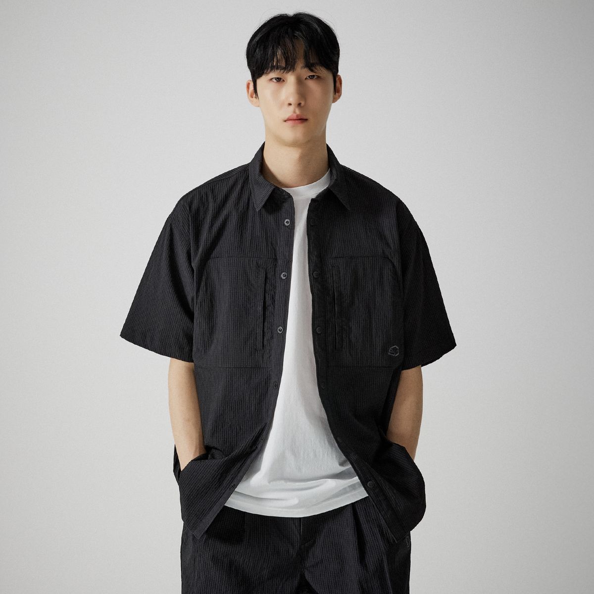 제로그램(ZEROGRAM) 니블혼 시어서커 반팔 셔켓