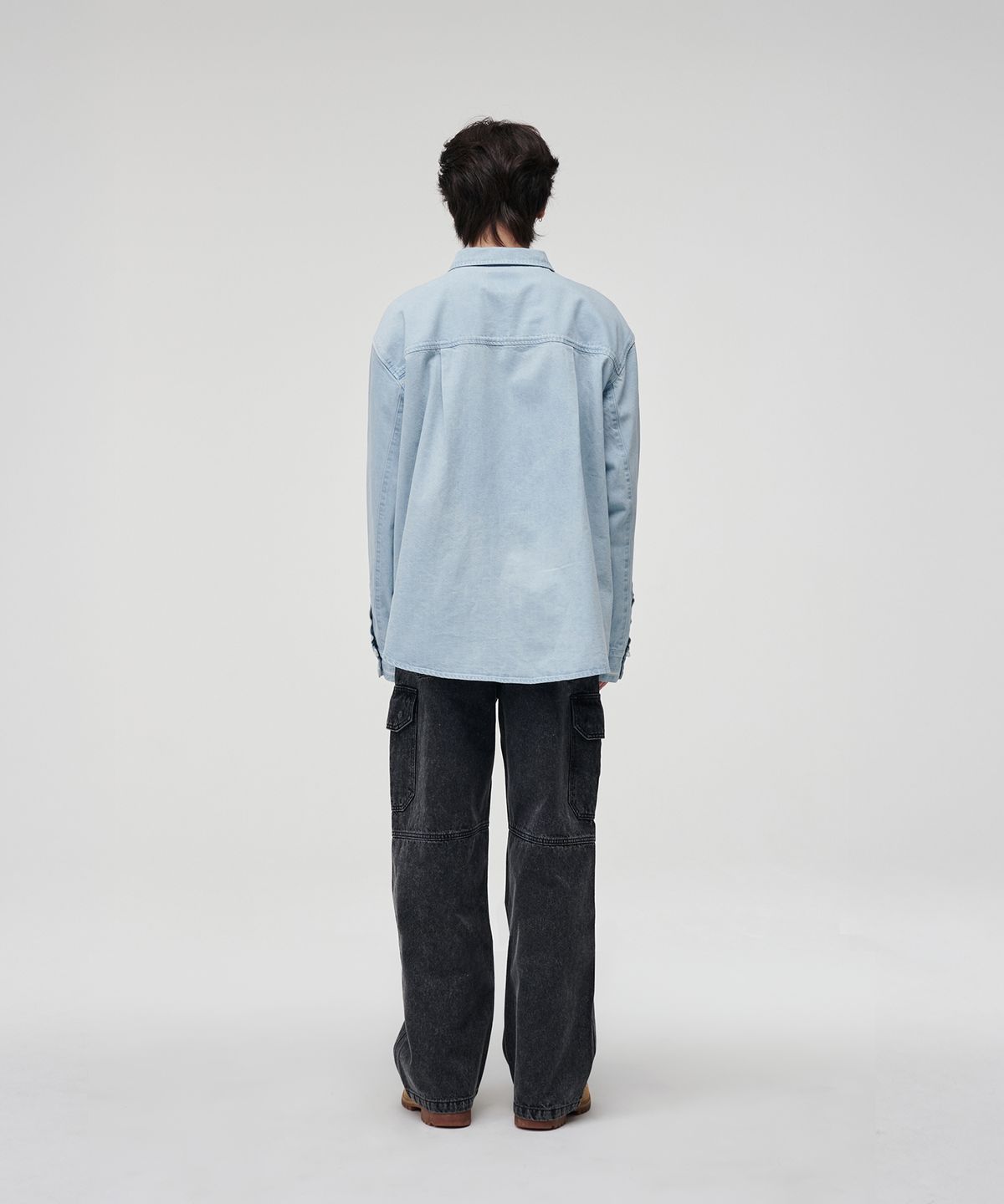 케이지엠(KZM) 리네아 오버핏 데님 셔츠