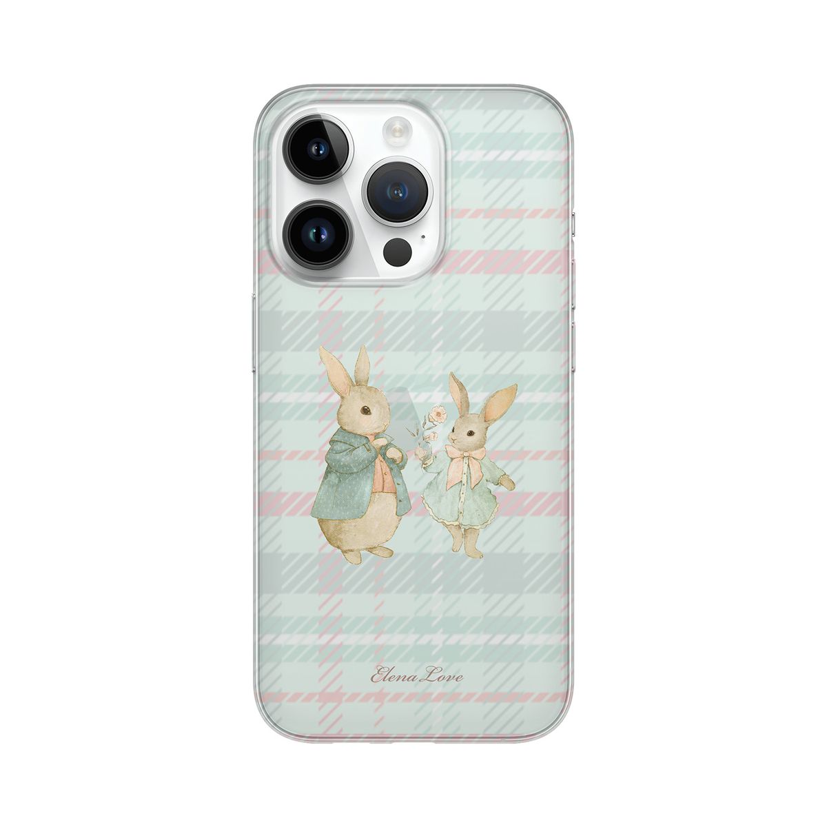 엘레나 러브(ELENALOVE) [Clear case] Alices Story green 클리어케이스 (키링 미포함)