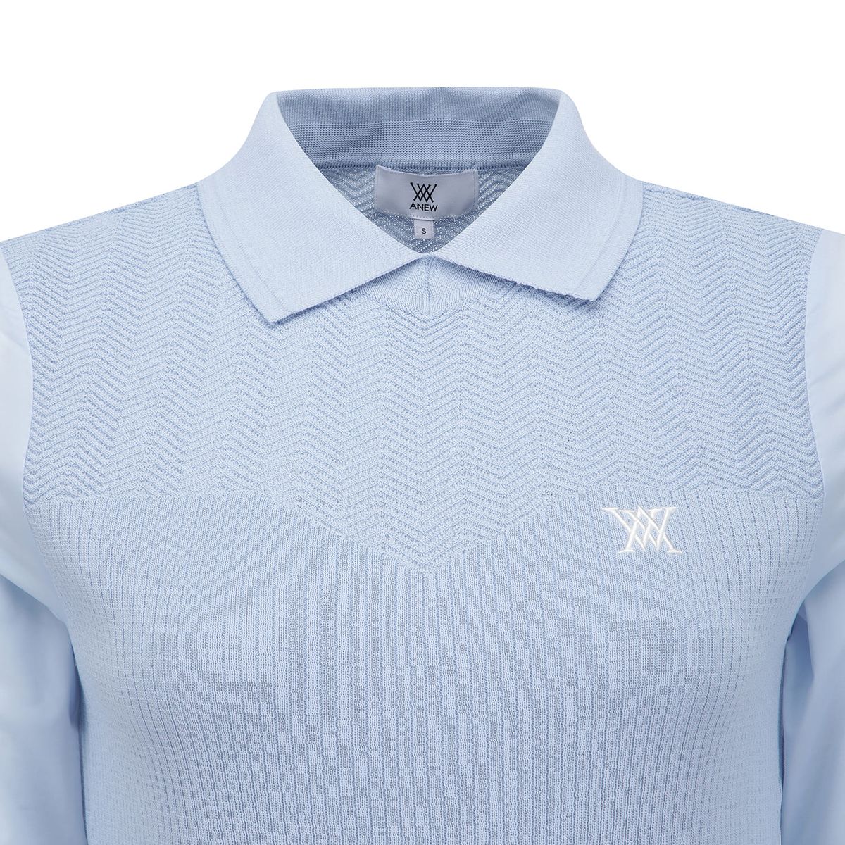 어뉴골프(ANEW GOLF) WOMEN SM HYBRID SWEATER_LB