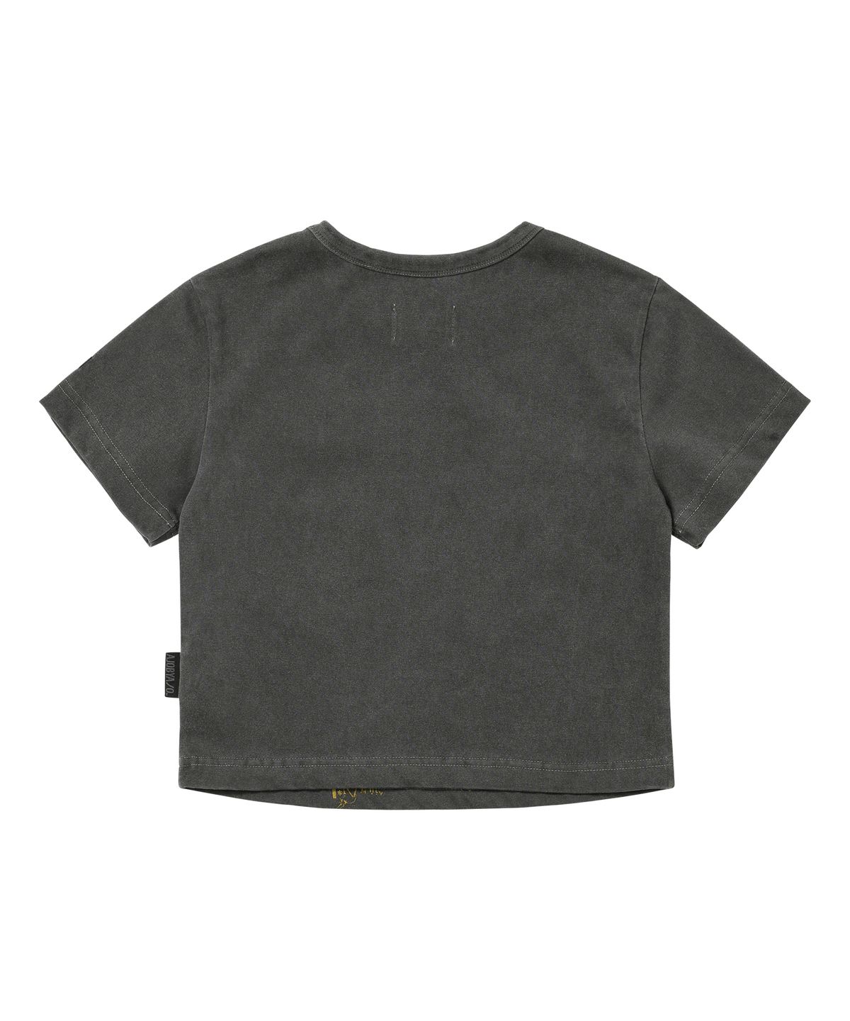아조바이아조(AJOBYAJO) Pseudo Knight Cropped T-Shirt [CHARCOAL]