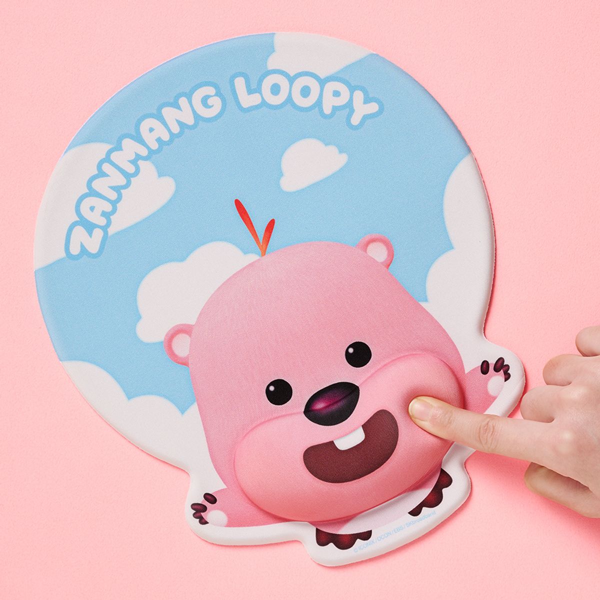 잔망루피(ZANMANGLOOPY) 손목쿠션 마우스패드