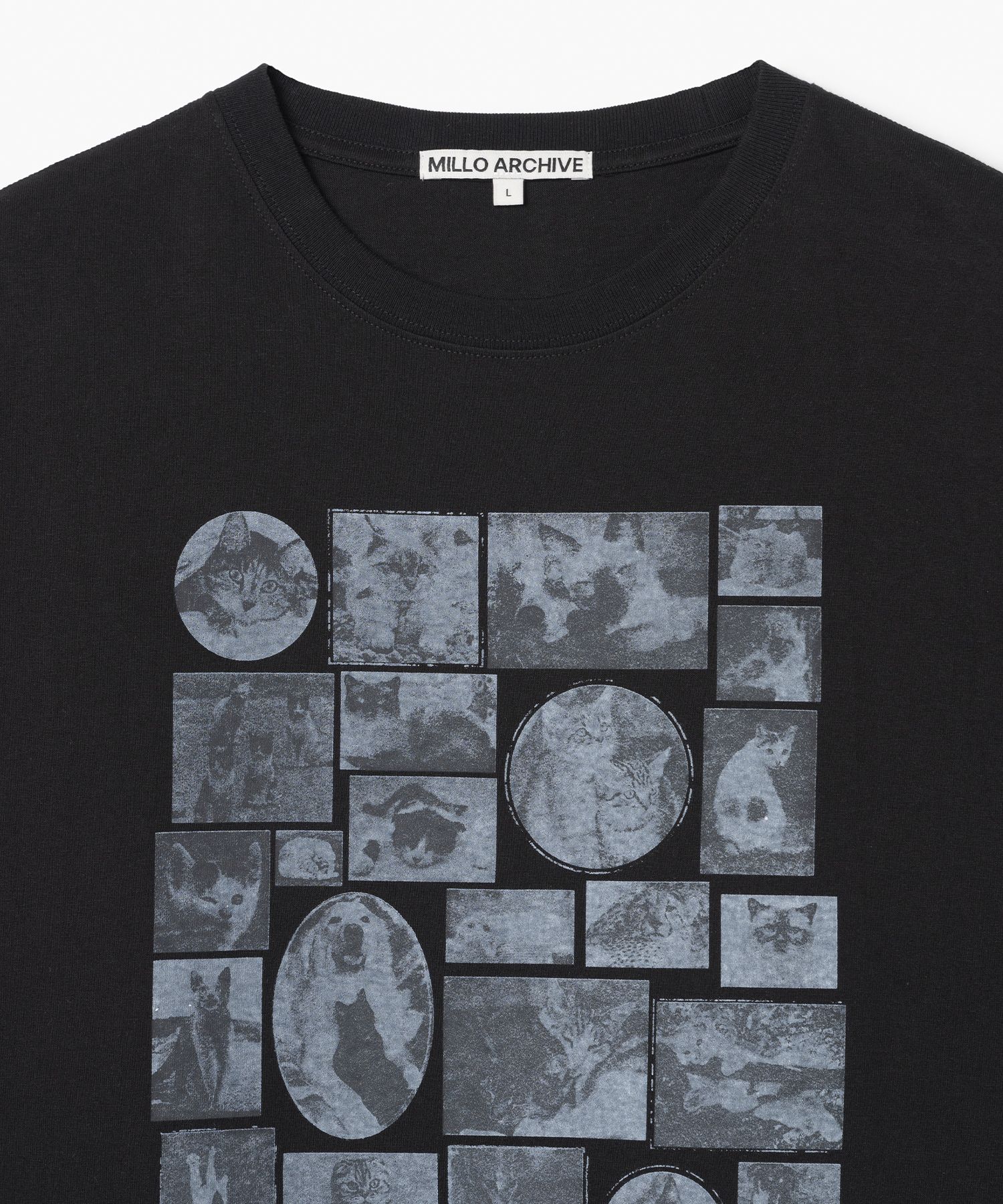 MILLO ARCHIVE ♥ Custom Frame Cat T-Shirts/ 追跡付 MUSINSA | MILLO ARCHIVE Custom Frame Cat T-Shirt [Black]