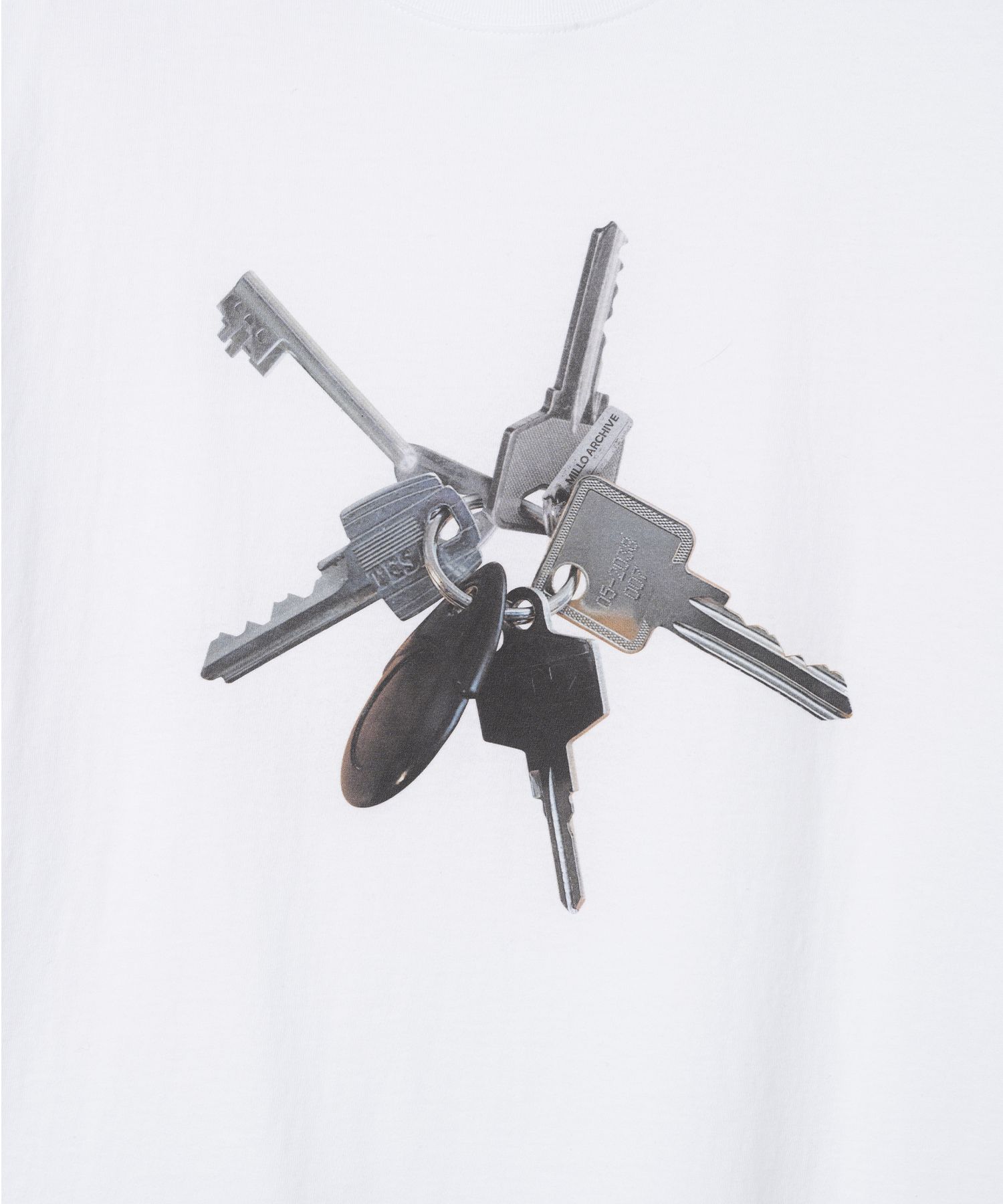 MUSINSA | MILLO ARCHIVE Bold Key T-Shirt [White]