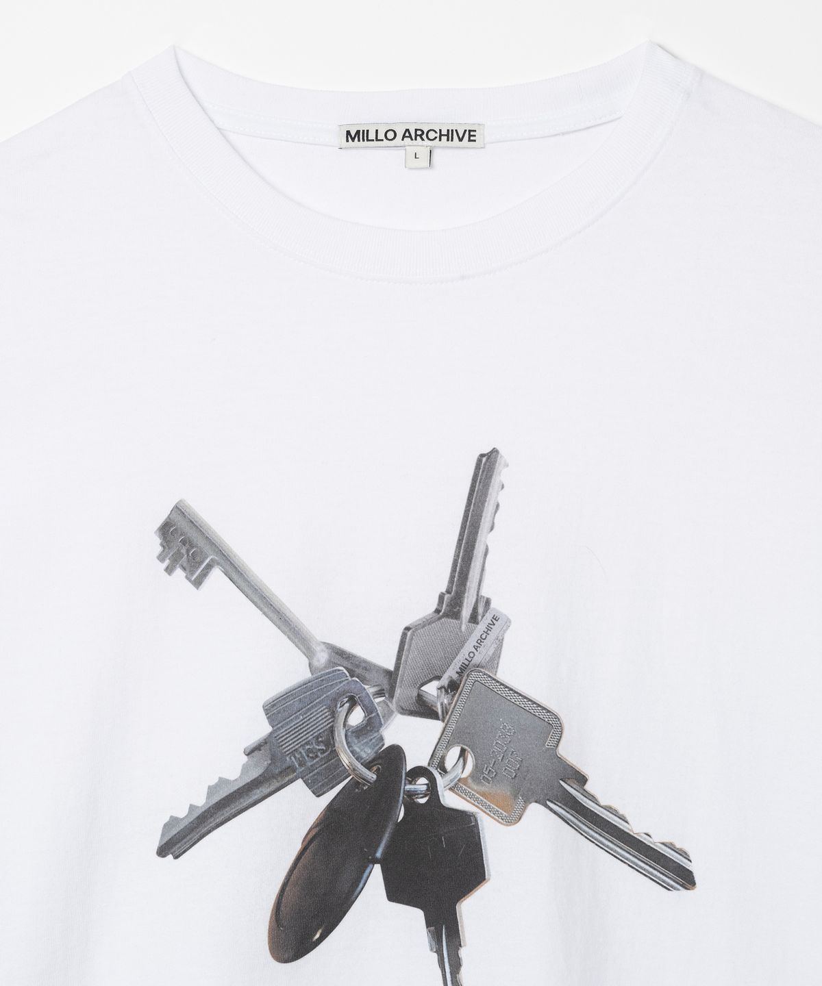 밀로 아카이브(MILLO ARCHIVE) 볼드 키 티셔츠 [화이트]