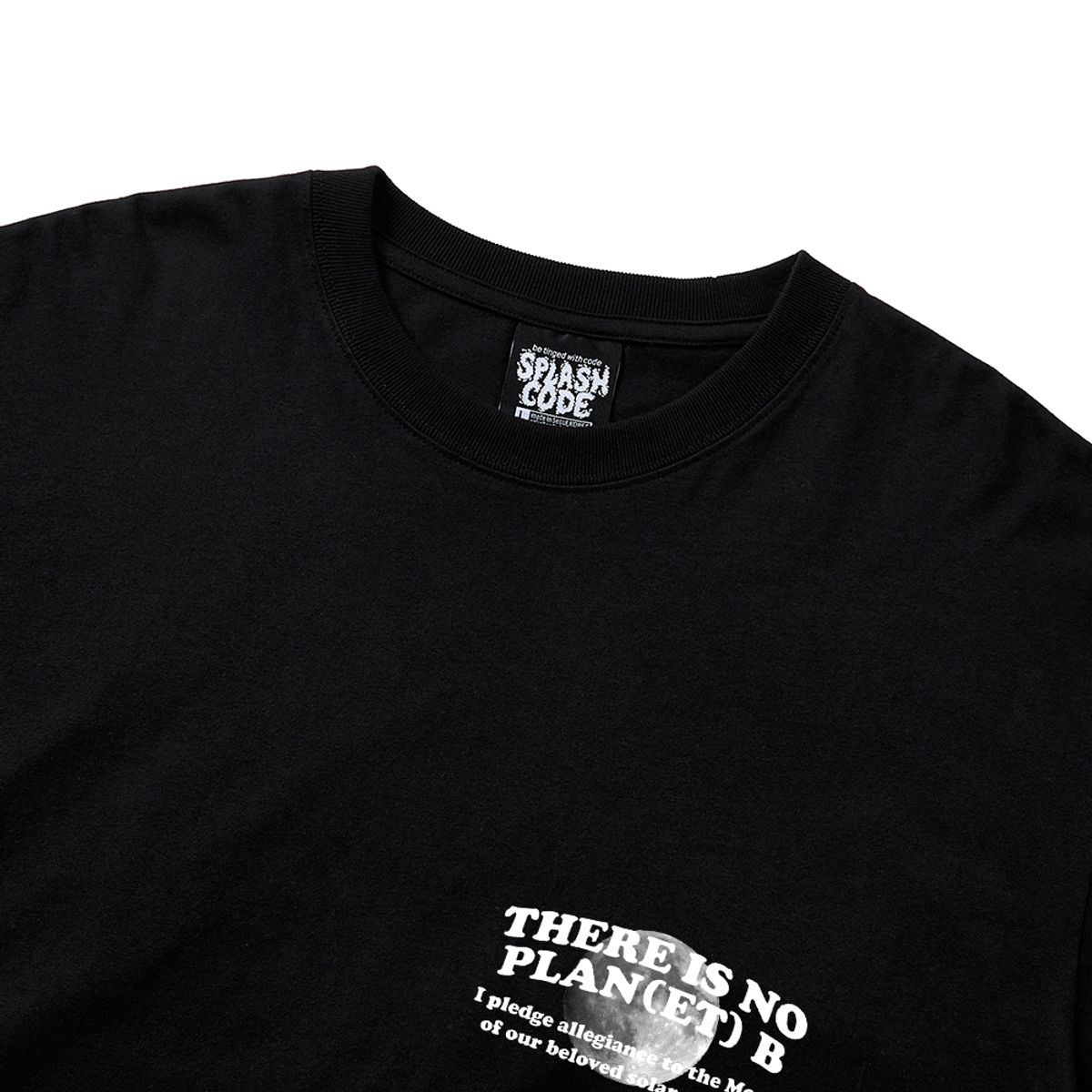 스플래시코드(SPLASHCODE) 롱슬리브 블랙 - 플래닛 문(Planet Moon)