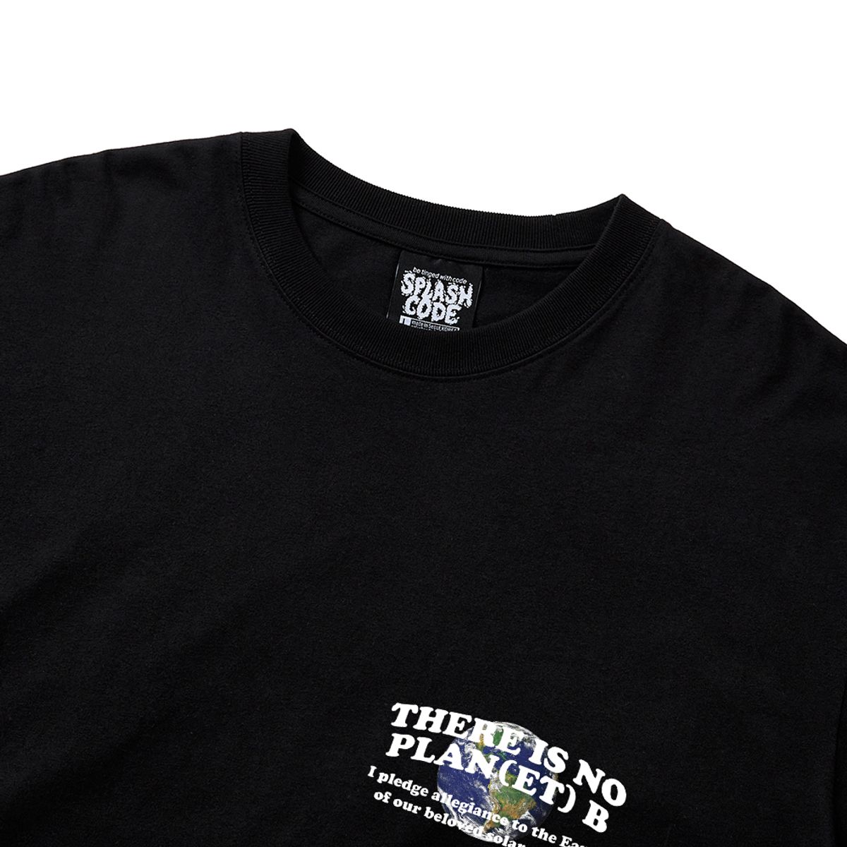 스플래시코드(SPLASHCODE) 롱슬리브 블랙 - 플래닛 어스(Planet Earth)