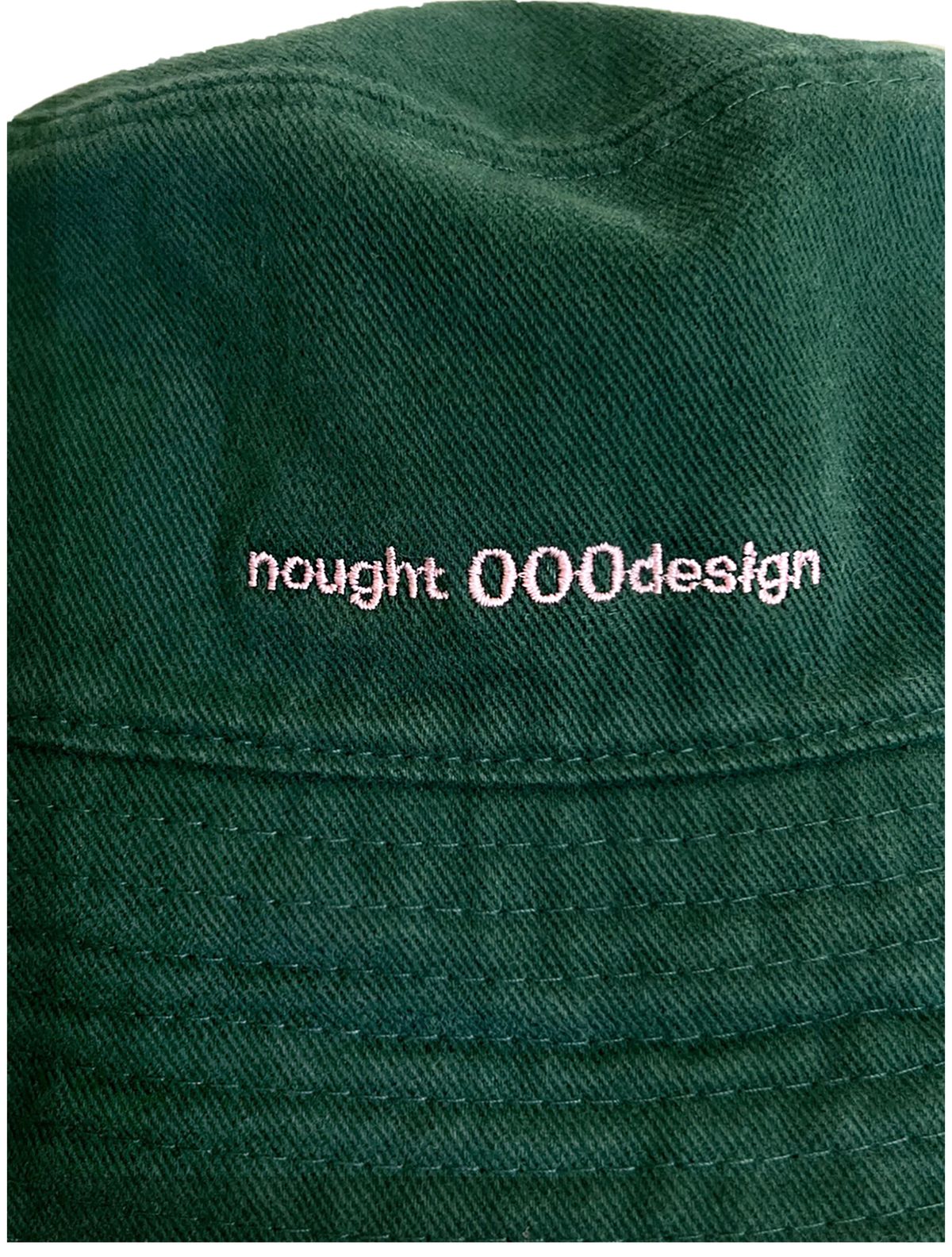 노우트(NOUGHT) 000디자인 로고 버킷햇 / 그린