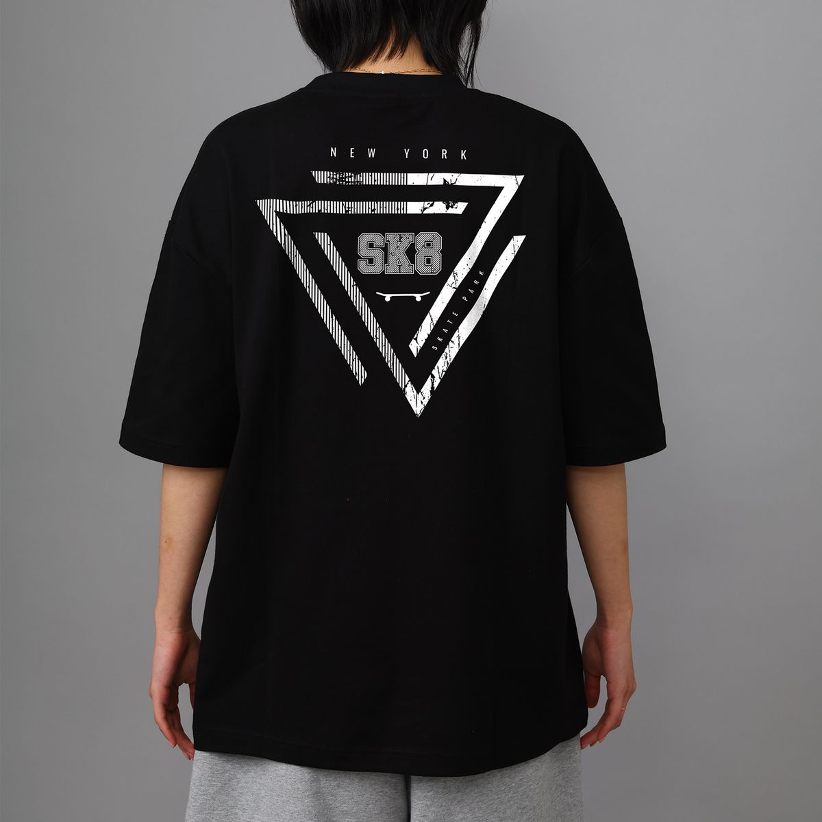 스타일릭스(STYLIX) SK8 순면 오버핏 반팔 티셔츠 4COLOR