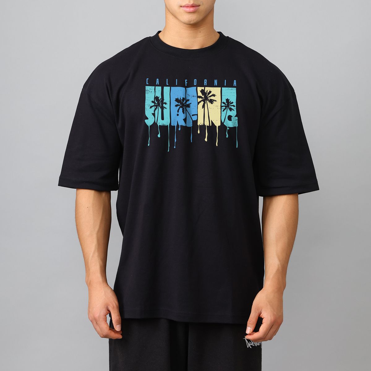 스타일릭스(STYLIX) 서핑 순면 오버핏 반팔 티셔츠 4COLOR