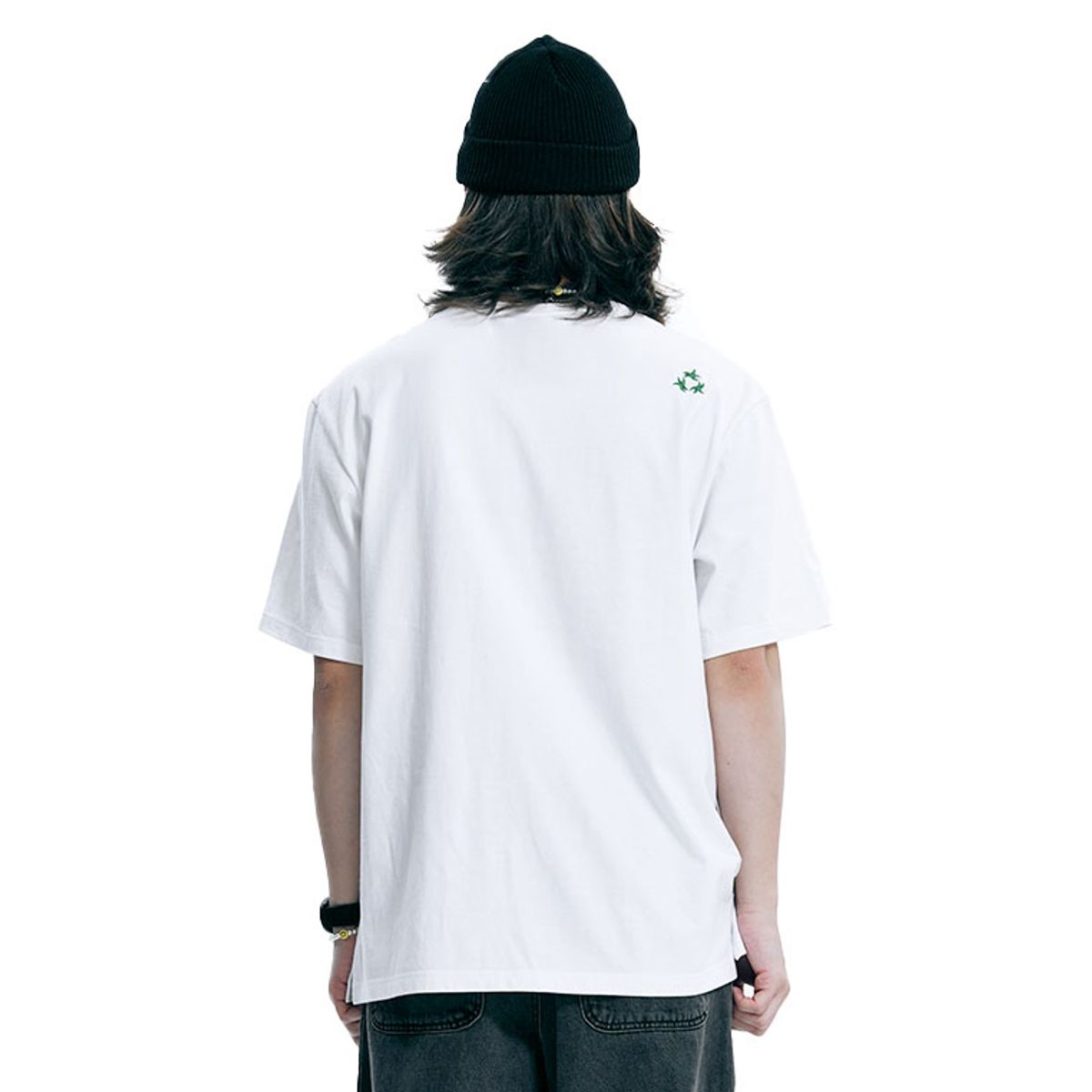 아워포켓츠(OURPOCKETS) 아워포켓츠 시그니처 지구별 티셔츠(화이트)