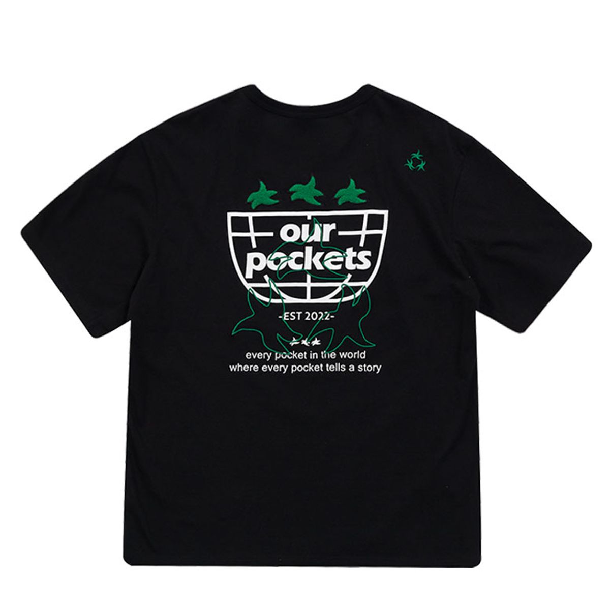 아워포켓츠(OURPOCKETS) 아워포켓츠 시그니처 로고 티셔츠(Z블랙)