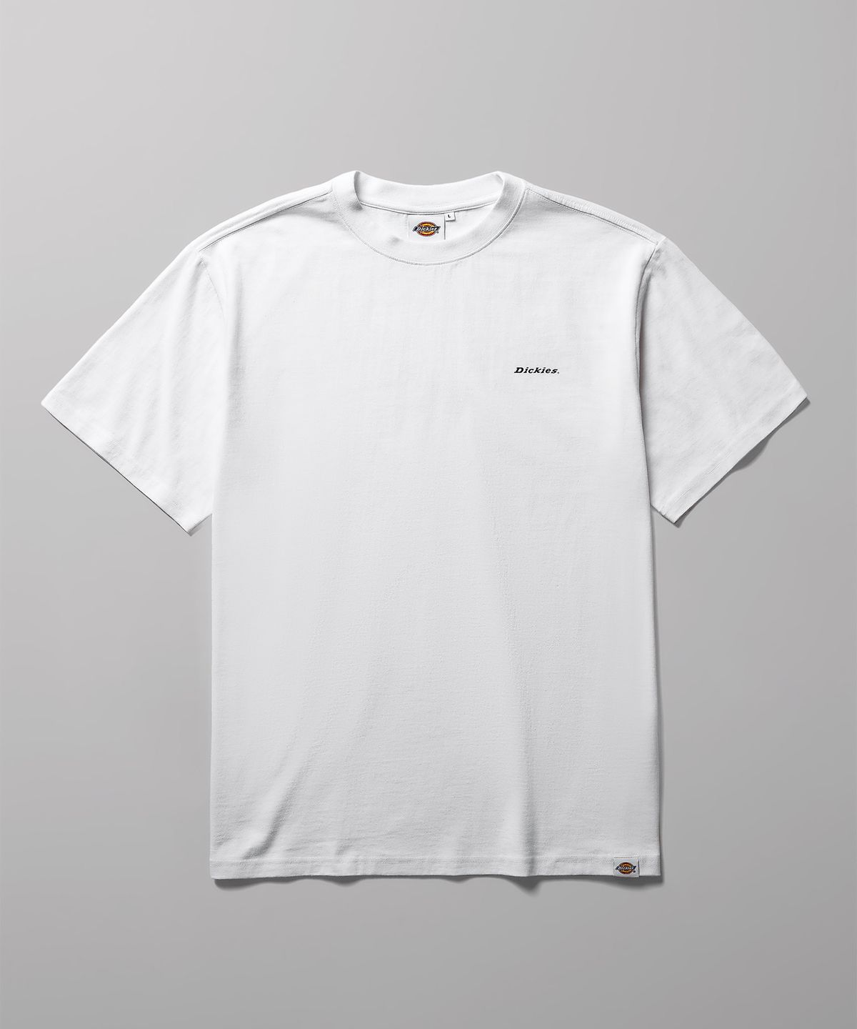 디키즈(DICKIES) [2PACK] 베이직 폰트 로고 티셔츠 White