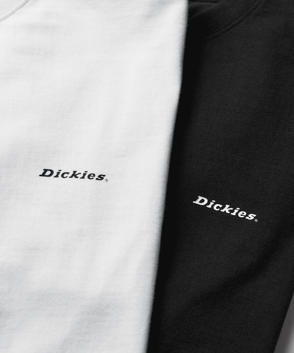 디키즈(DICKIES) [2PACK] 베이직 폰트 로고 티셔츠 White