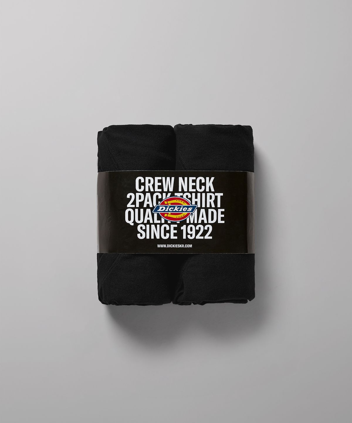 디키즈(DICKIES) [2PACK] 베이직 폰트 로고 티셔츠 Black
