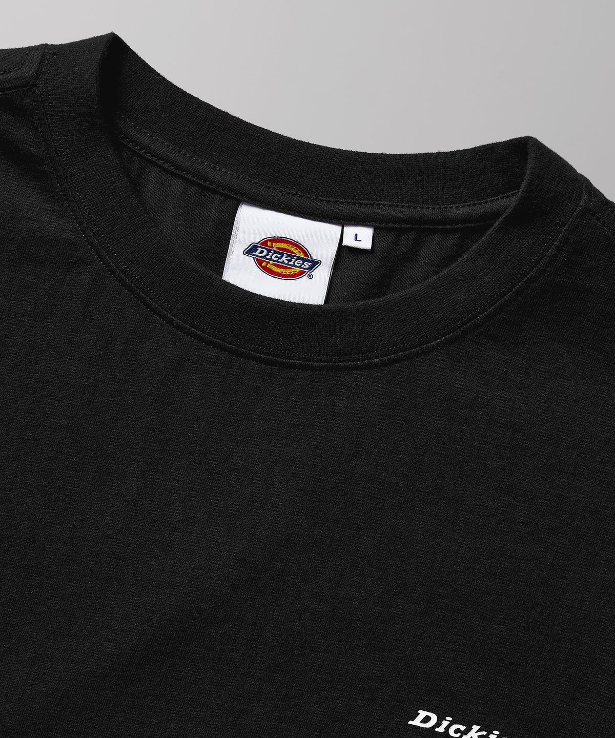 디키즈(DICKIES) [2PACK] 베이직 폰트 로고 티셔츠 Black