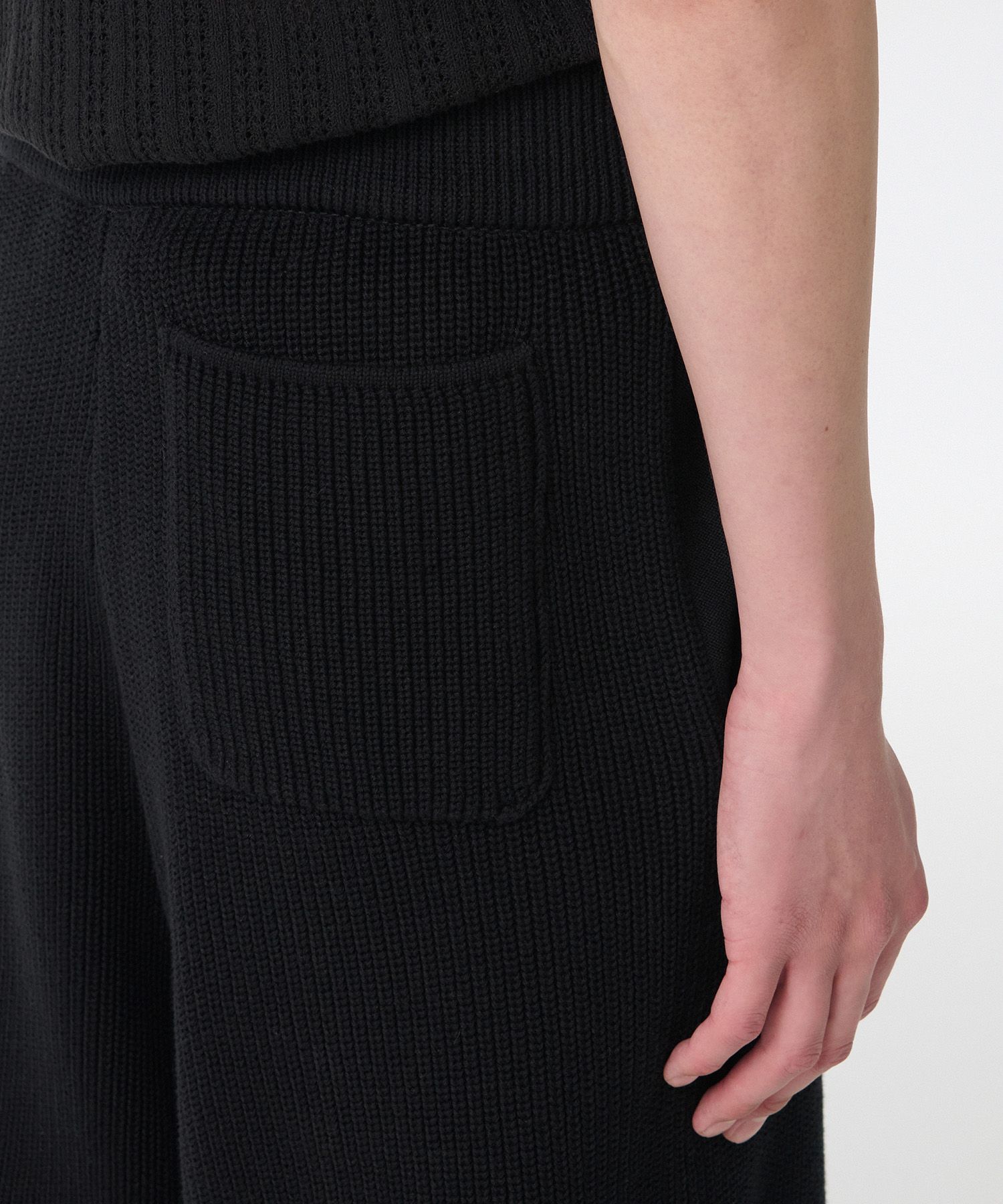 ★MUSINSA STANDARD★ Ribbed Knit Lounge Shorts Black MMEWN30 MUSINSA | MUSINSA STANDARD Ribbed Knit Lounge Shorts [Black]