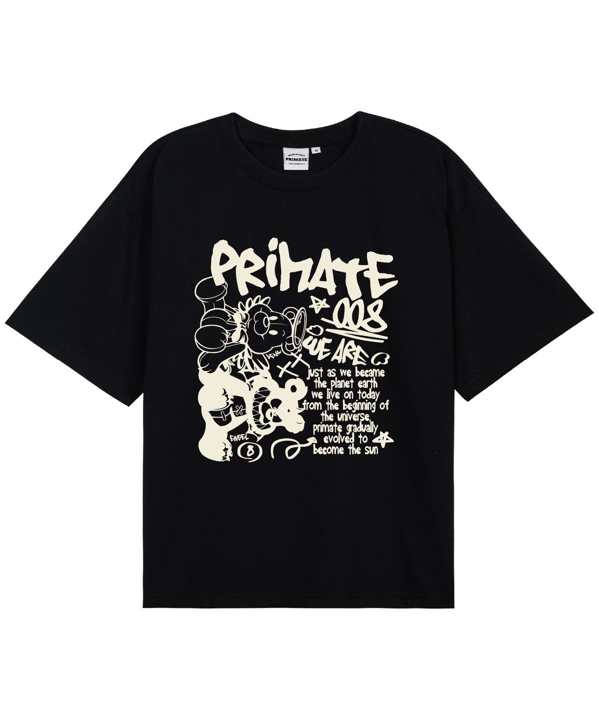 프라임에이트(PRIMATE) [COOL COTTON] ANGELDEM 오버핏 반팔티셔츠 8 COLORS