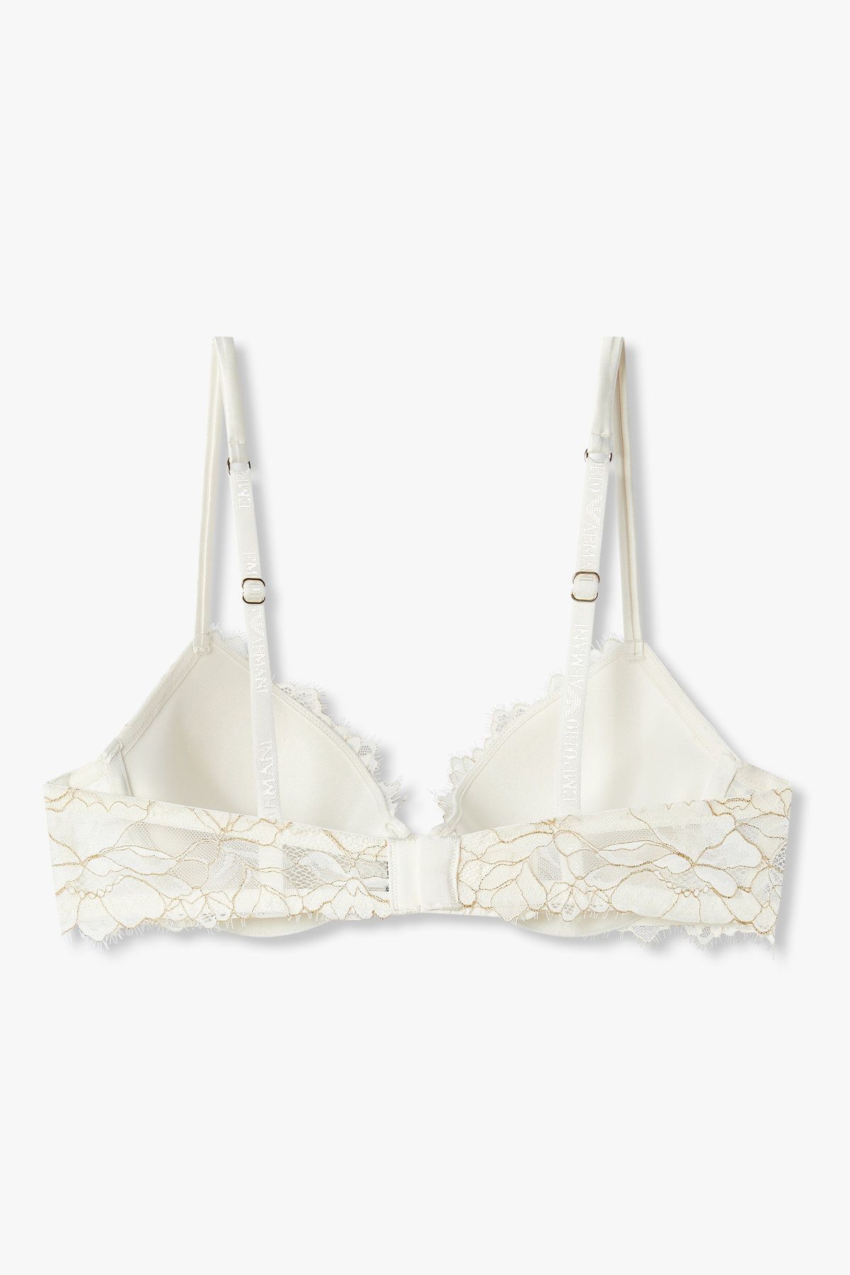 엠포리오 아르마니 언더웨어(EMPORIO ARMANI UNDERWEAR) 여성 메탈릭 자수 내추럴 푸쉬업 브라 _아이보리 0825185531