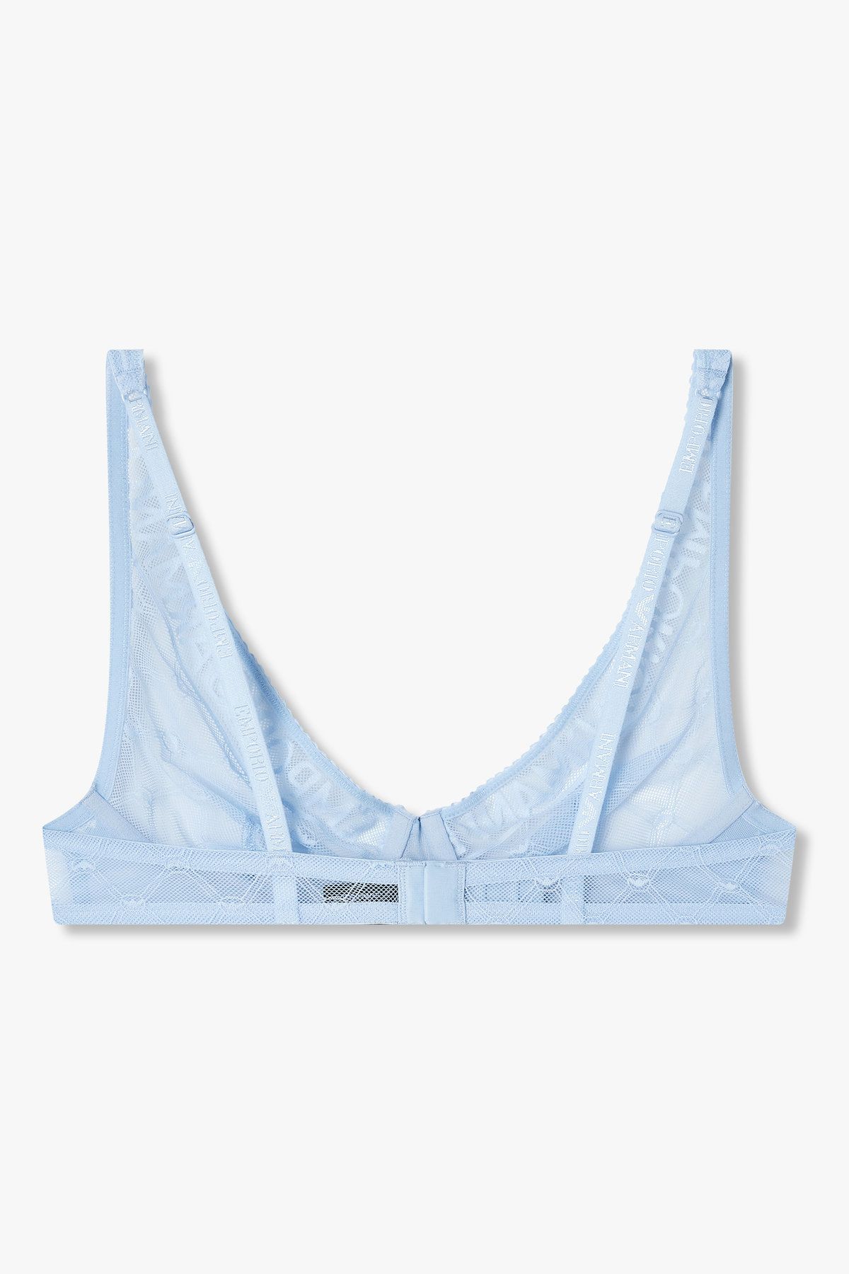 엠포리오 아르마니 언더웨어(EMPORIO ARMANI UNDERWEAR) 여성 패턴드 메쉬 브라렛 브라 _라이트 블루 0825181504