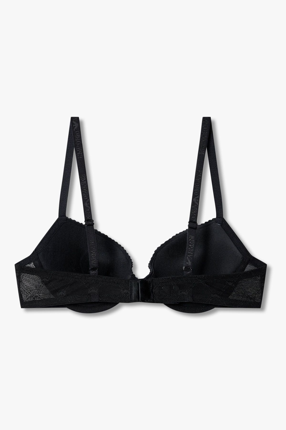 엠포리오 아르마니 언더웨어(EMPORIO ARMANI UNDERWEAR) 여성 패턴드 메쉬 푸쉬업 브라 _블랙 0825185506