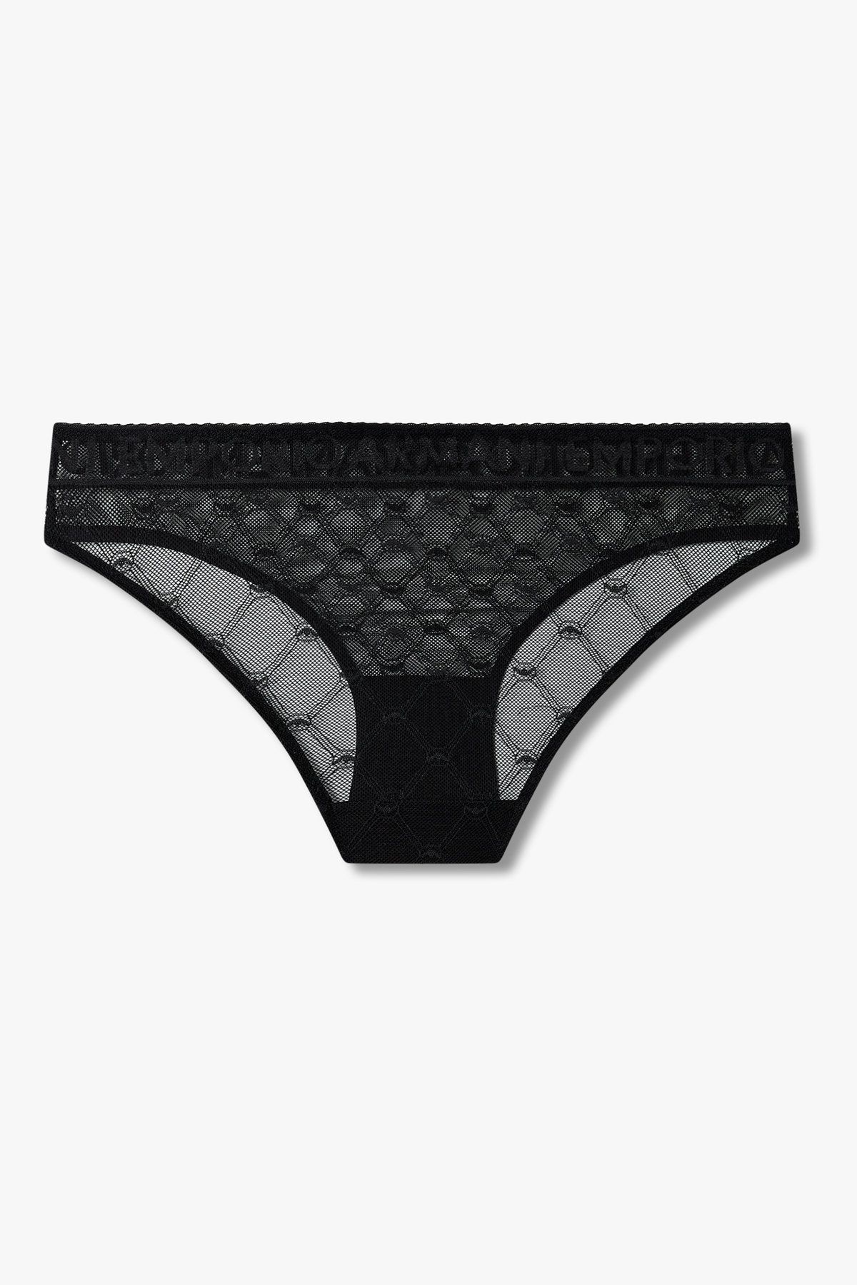 엠포리오 아르마니 언더웨어(EMPORIO ARMANI UNDERWEAR) 여성 다이아 패턴 메쉬 브리프 _블랙 0825111506