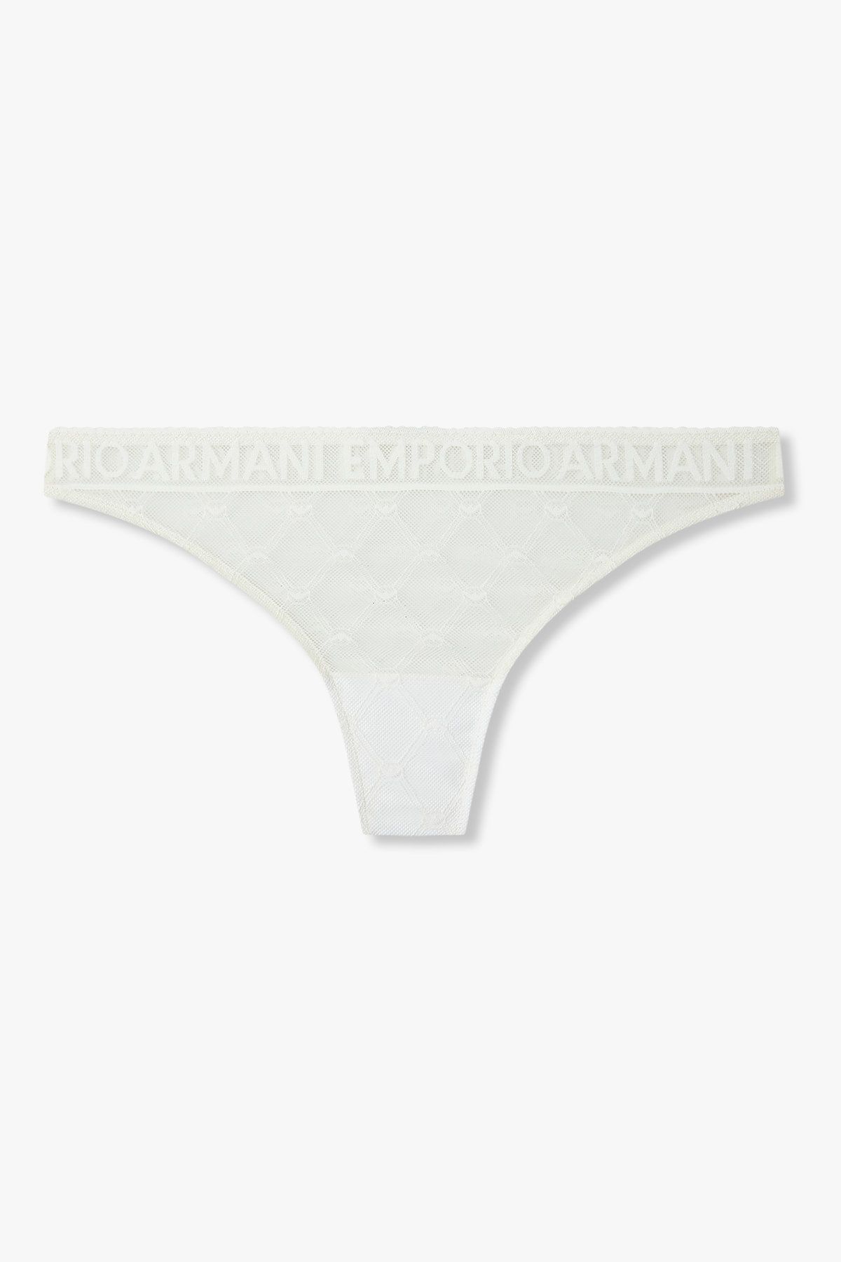 엠포리오 아르마니 언더웨어(EMPORIO ARMANI UNDERWEAR) 여성 패턴드 메쉬 브라질리언 브리프 _화이트 0825111507