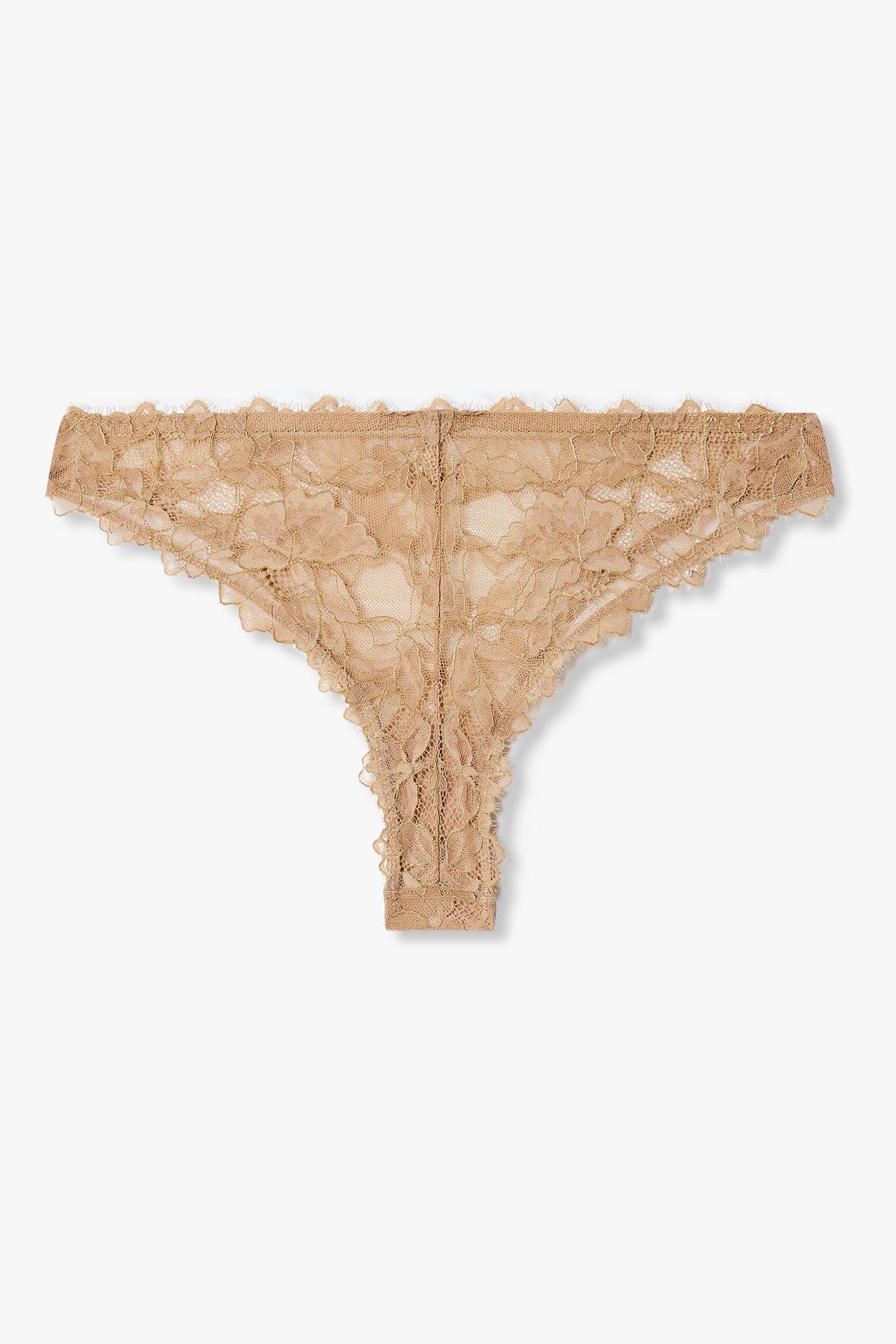 엠포리오 아르마니 언더웨어(EMPORIO ARMANI UNDERWEAR) 여성 메탈릭 자수 브라질리언 브리프 _라이트브라운 0825111544