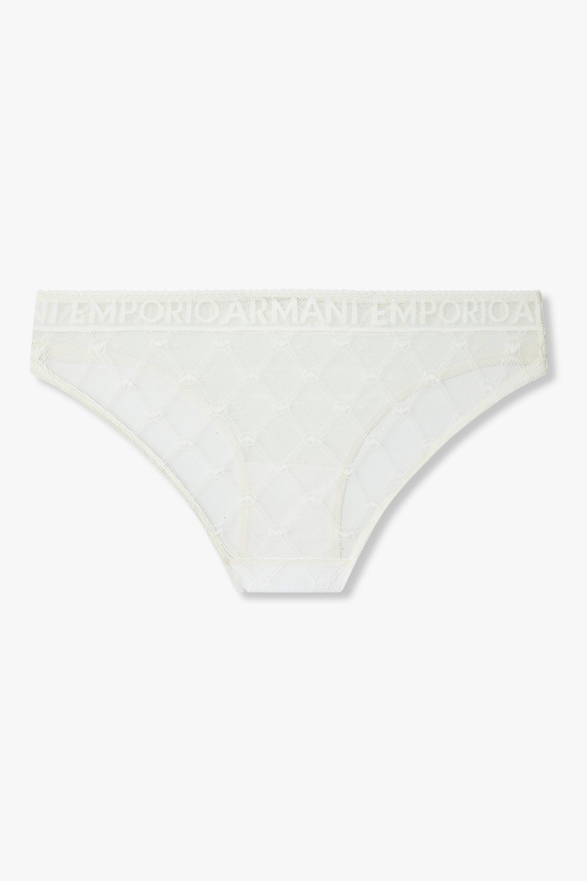 엠포리오 아르마니 언더웨어(EMPORIO ARMANI UNDERWEAR) 여성 다이아 패턴 메쉬 브리프 _화이트 0825111503
