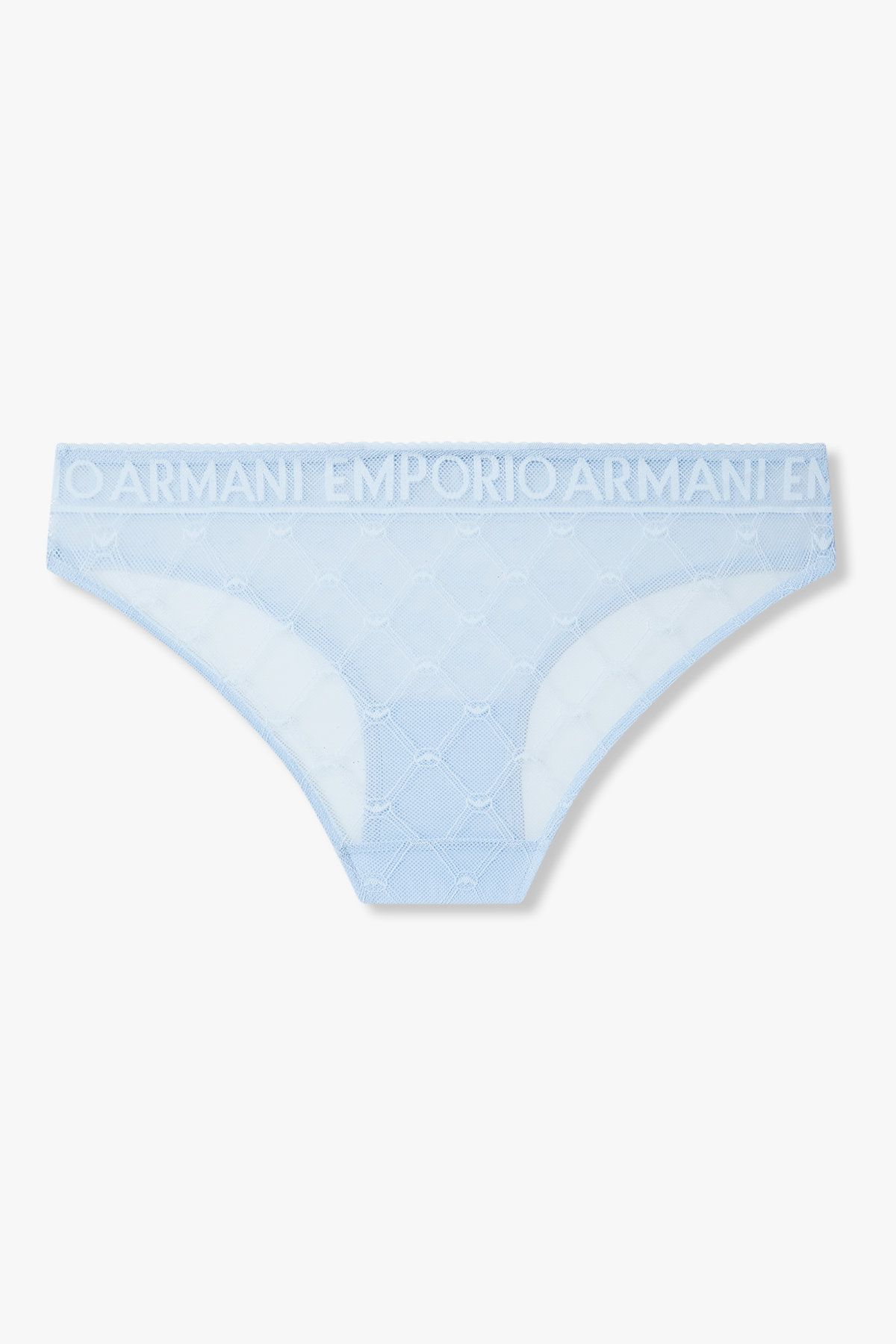 엠포리오 아르마니 언더웨어(EMPORIO ARMANI UNDERWEAR) 여성 다이아 패턴 메쉬 브리프 _라이트 블루 0825111504