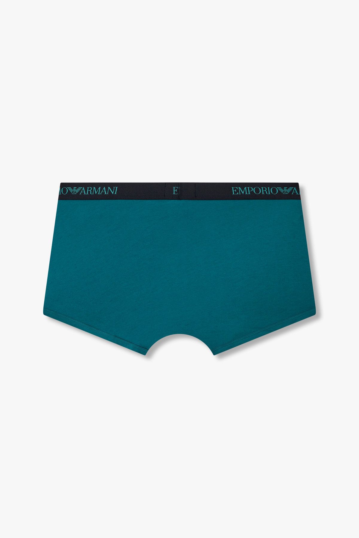 엠포리오 아르마니 언더웨어(EMPORIO ARMANI UNDERWEAR) 남성 로고 밴딩 솔리드 코튼 드로즈 _블루 그린 0815112326