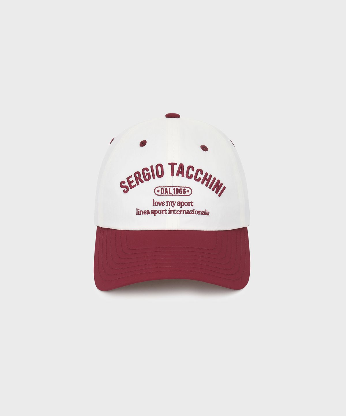세르지오 타키니(SERGIO TACCHINI) U 레터링 우븐 볼캡 (Burgundy)